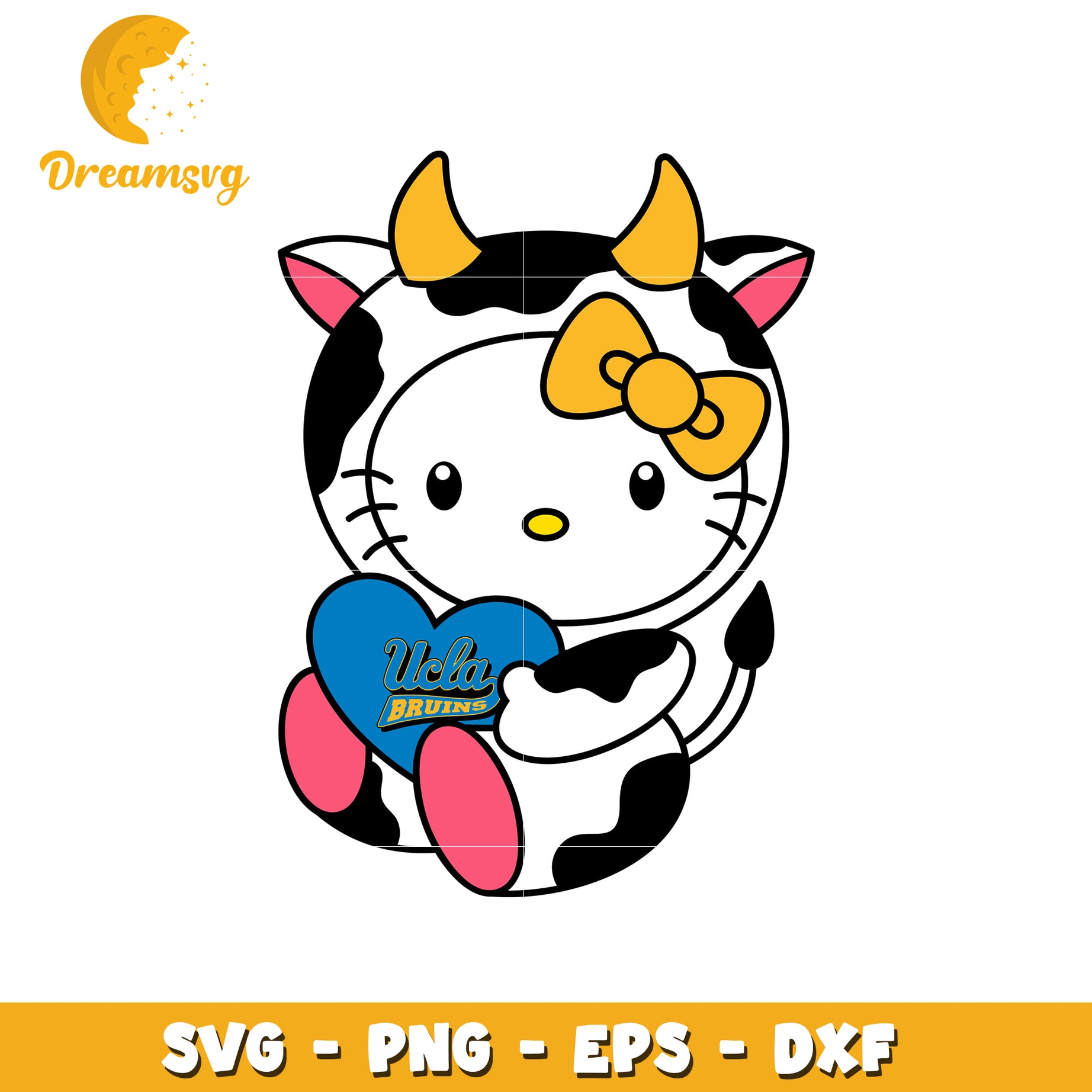 UCLA Bruins Hello Kitty SVG Design