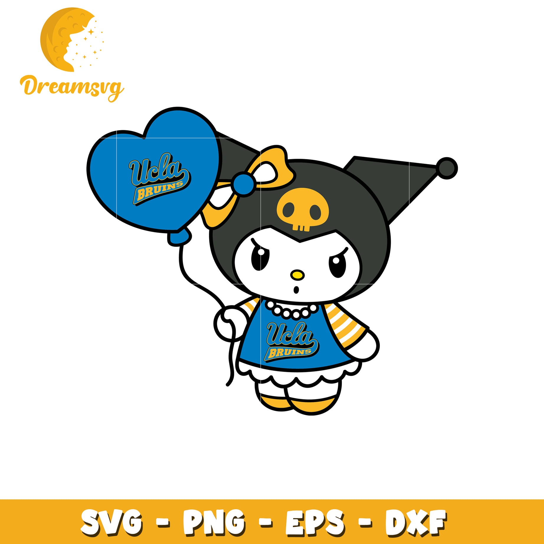 UCLA Bruins Kuromi SVG Design