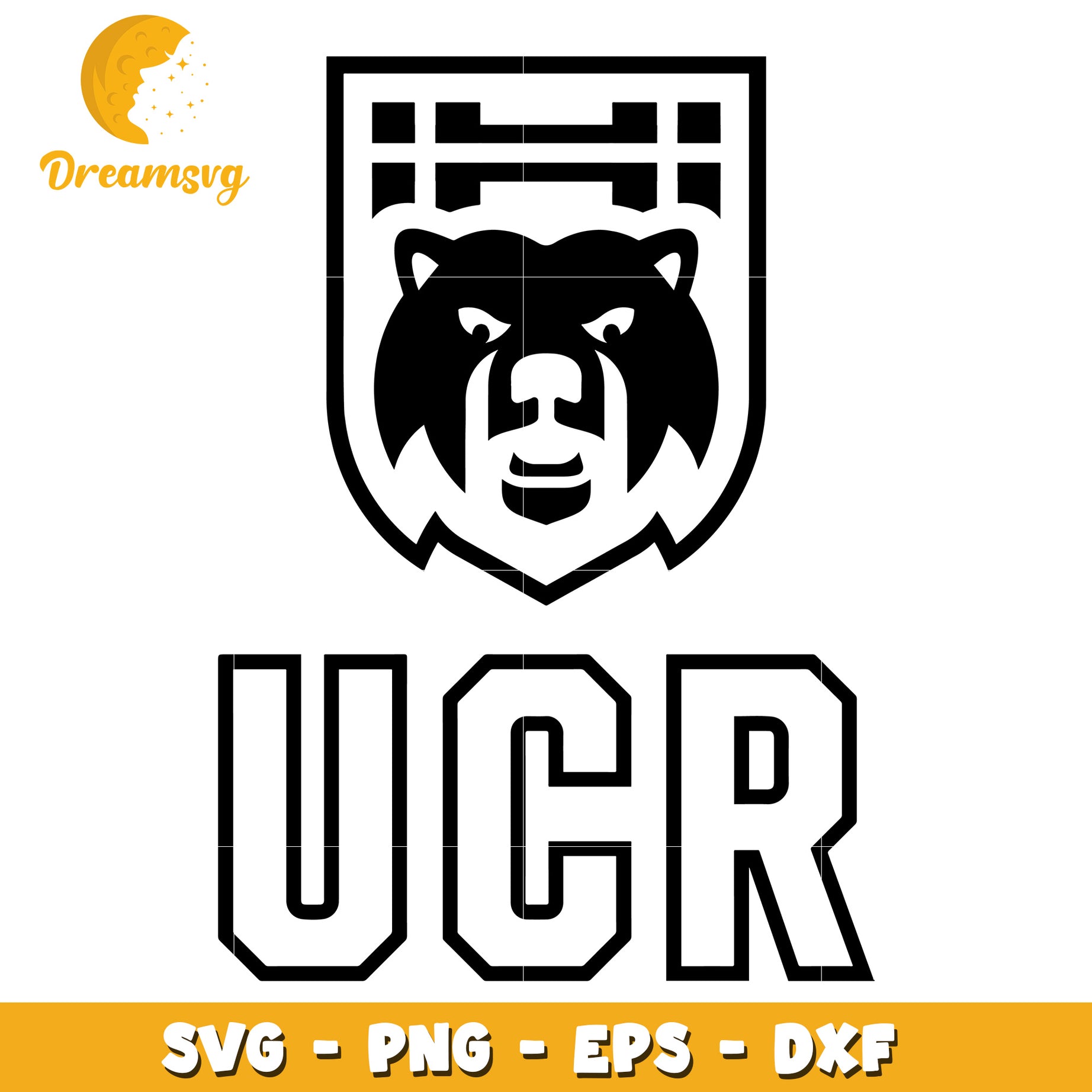 UCR Bear SVG Cut File PNG EPS DXF