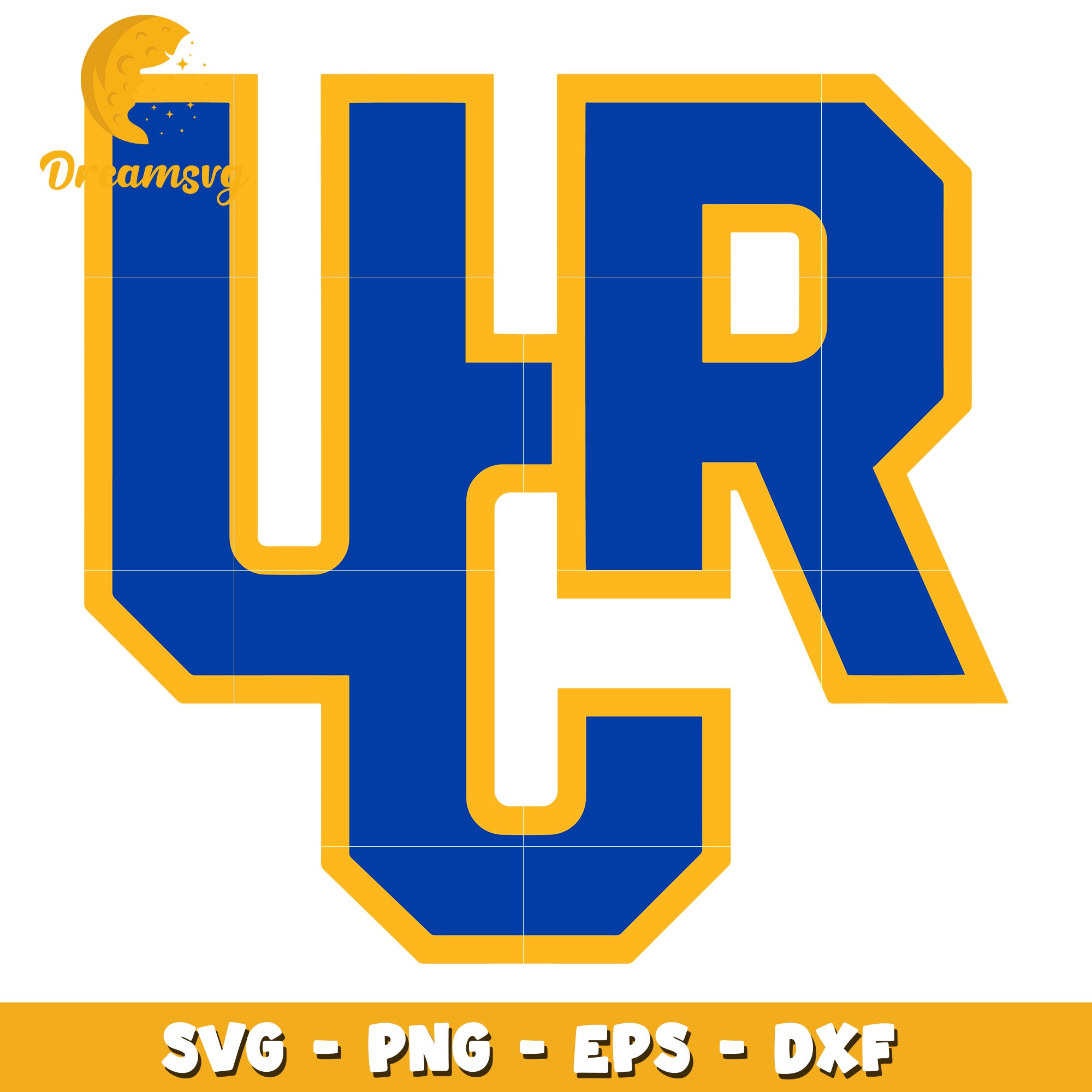 UCR Varsity Letters SVG PNG EPS DXF