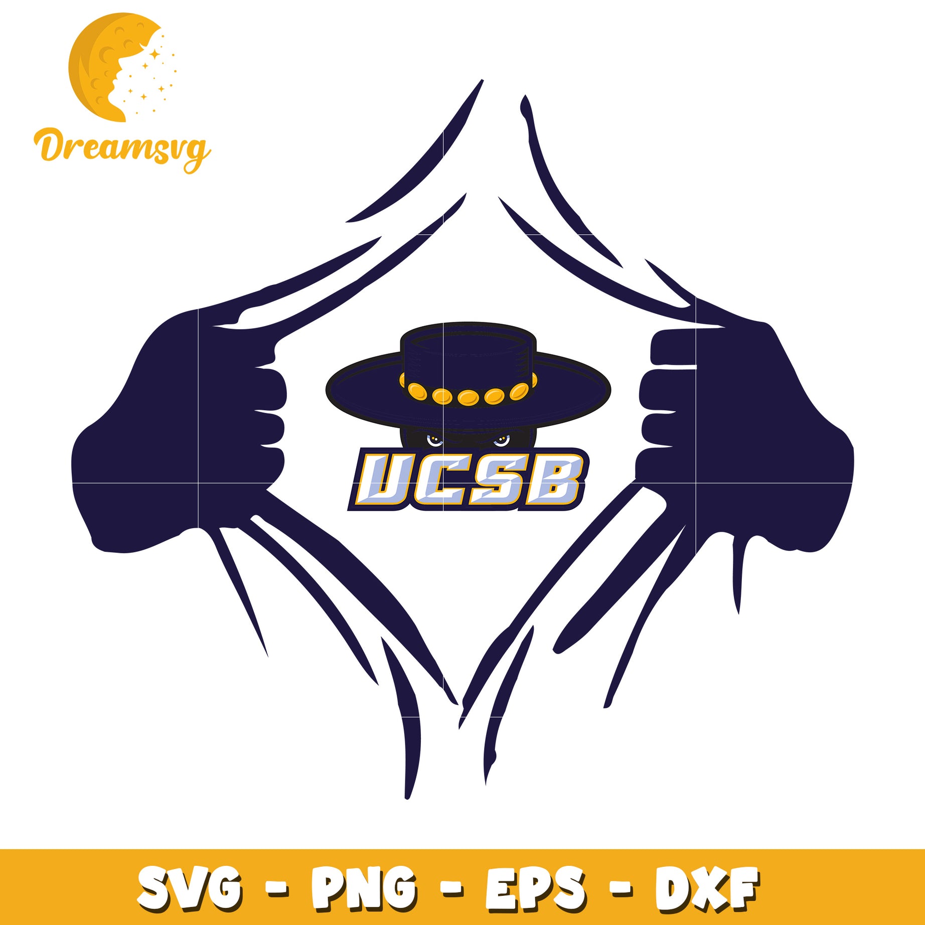 UCSB Bold Hands SVG Graphic for Creative Designing Needs