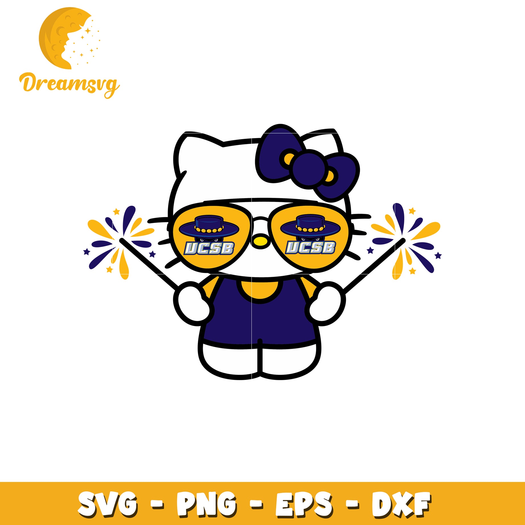 UCSB Hello Kitty SVG Design