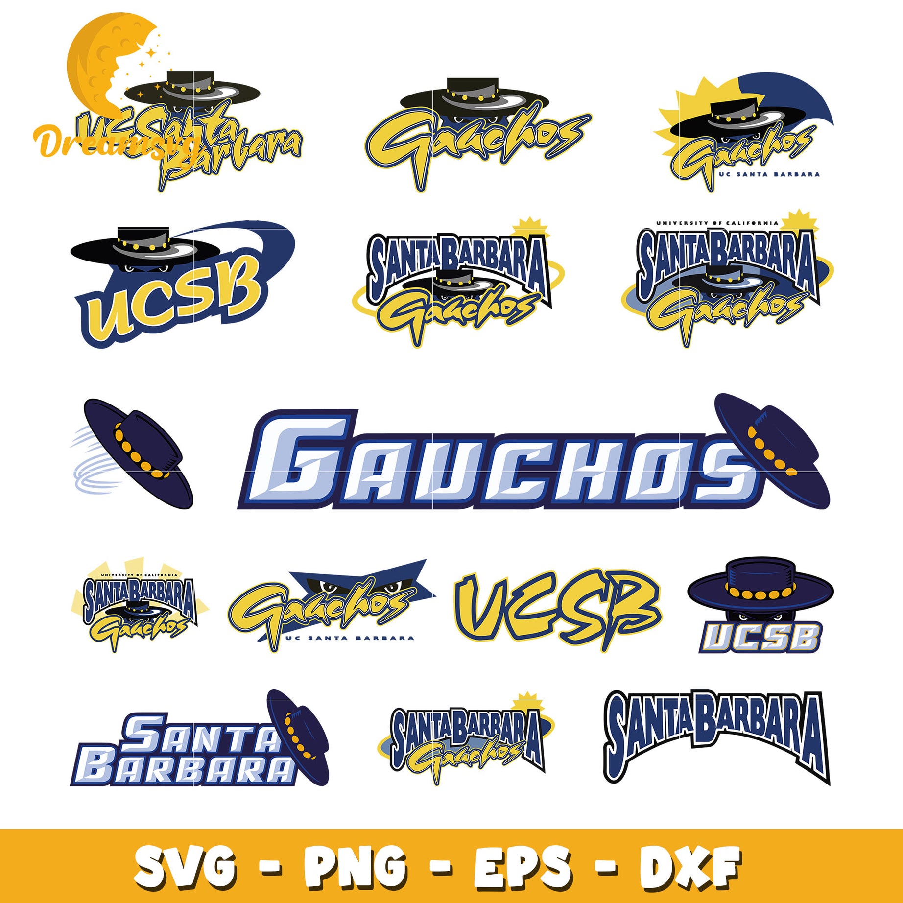 Uc santa barbara gauchos logo bundle svg, ucsb gauchos logo​ svg