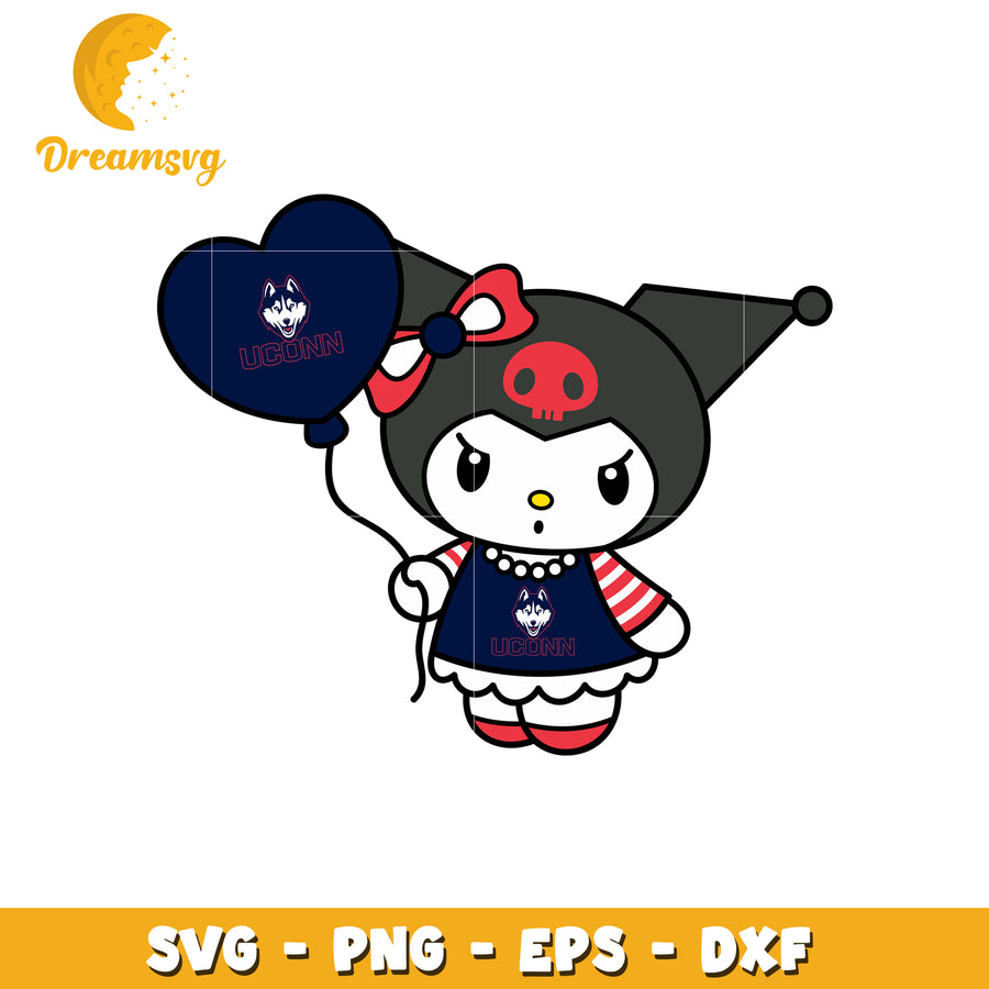 UConn Kuromi SVG Design