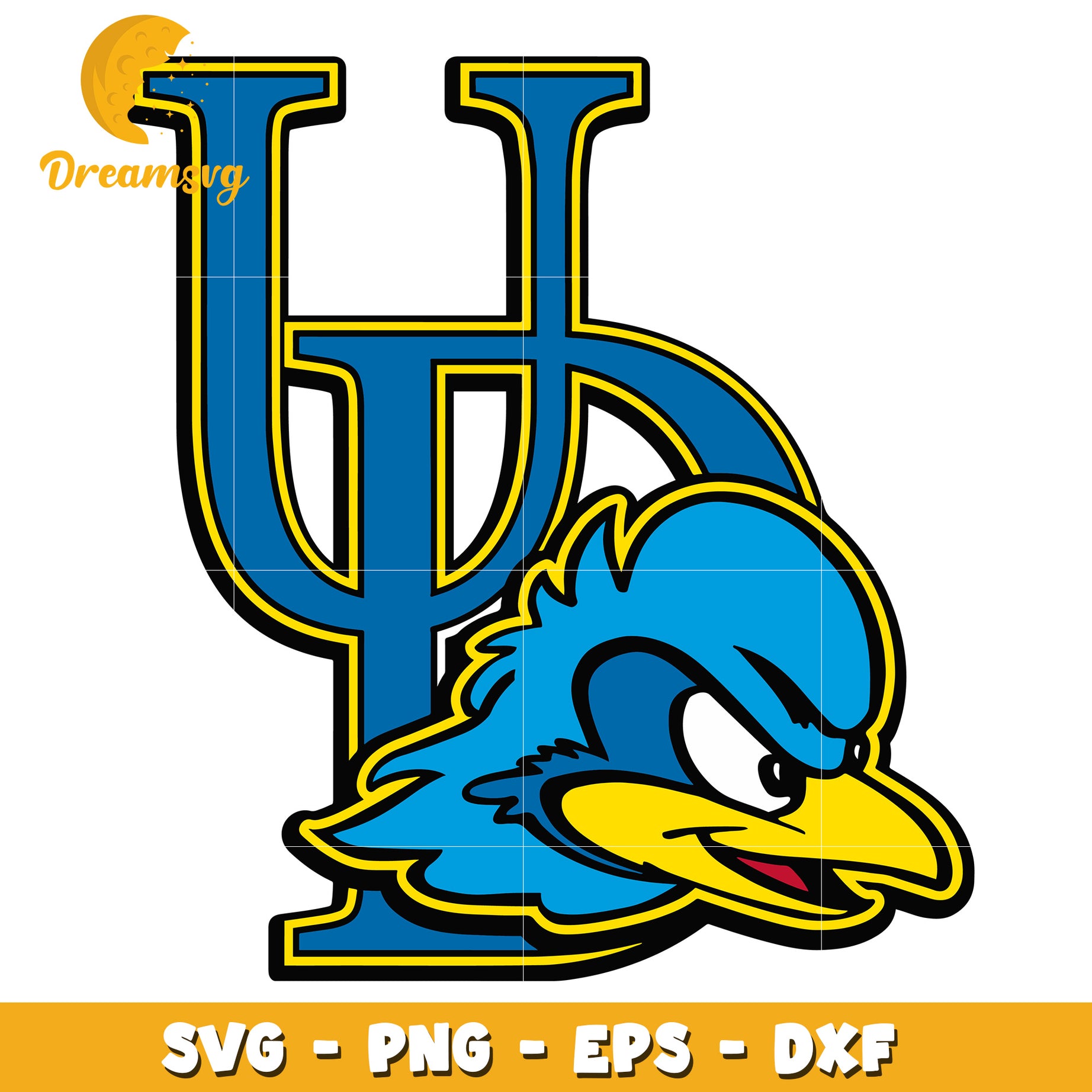 UD Bluebird Mascot SVG PNG EPS DXF