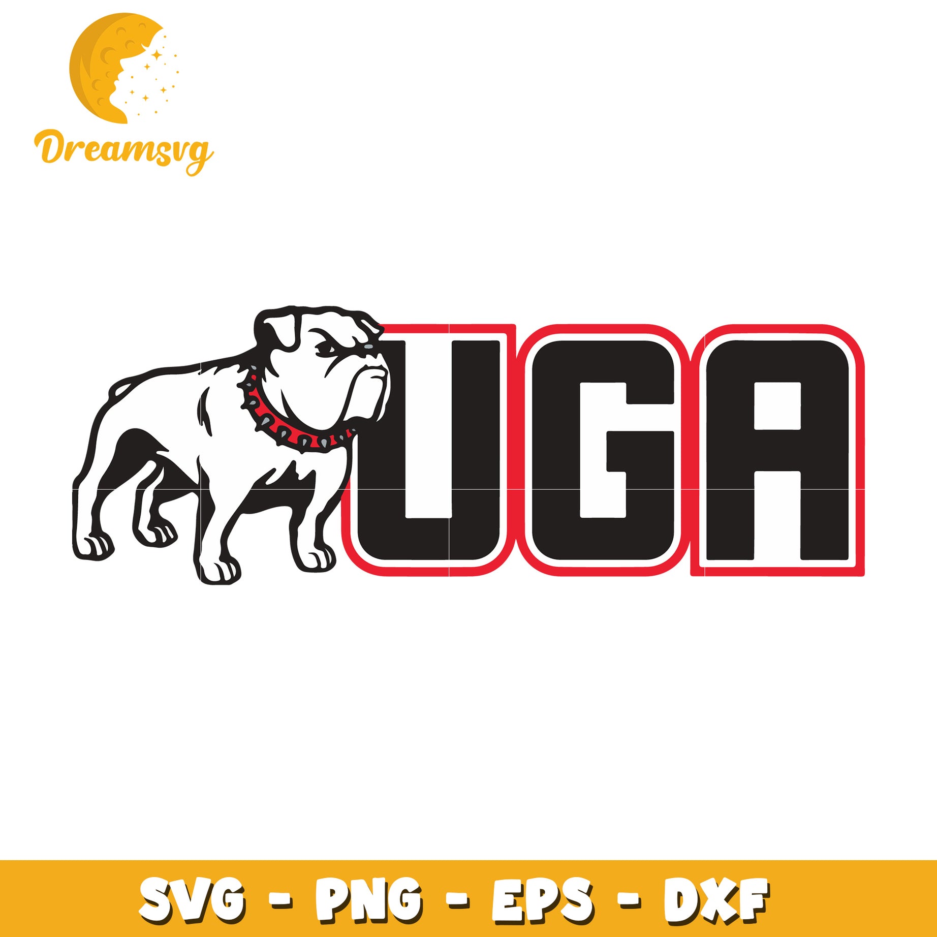 UGA Bulldog SVG PNG EPS DXF Cut File