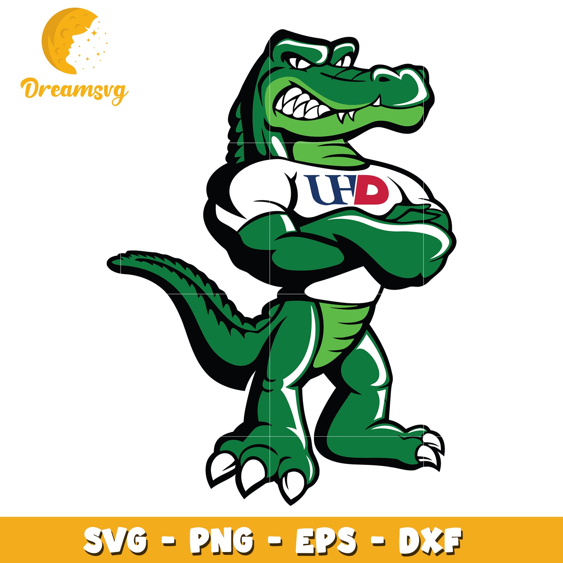 UHD Gator Mascot SVG PNG EPS DXF