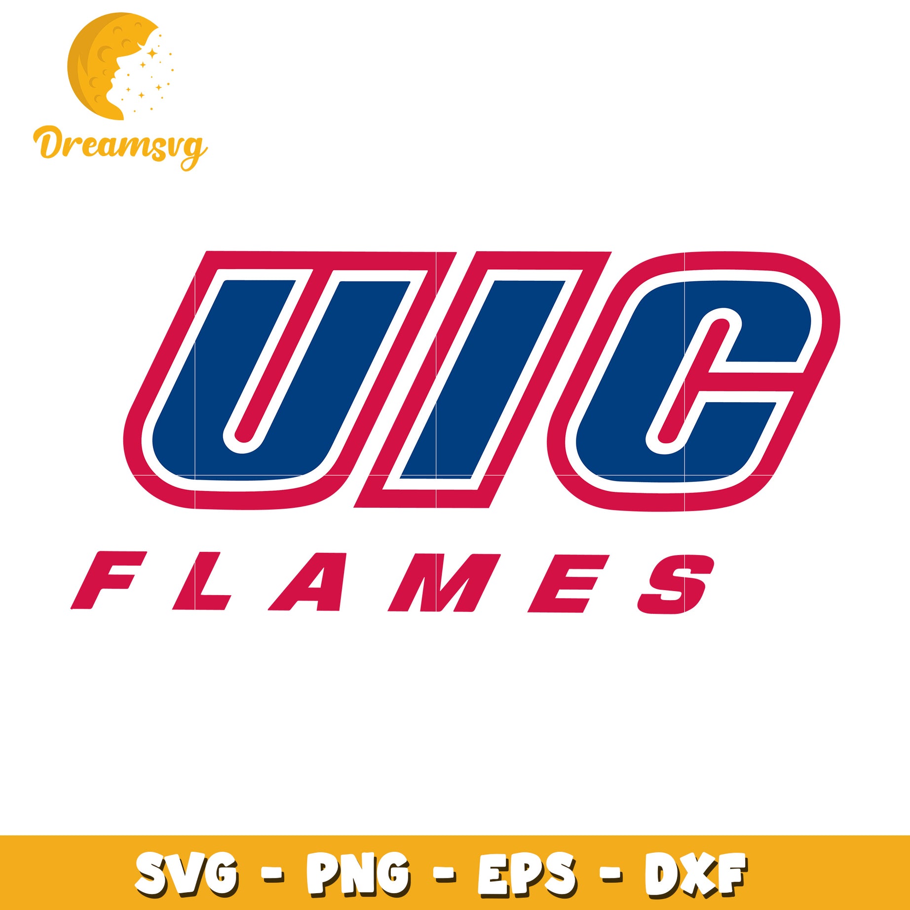 UIC Flames SVG PNG EPS DXF Files