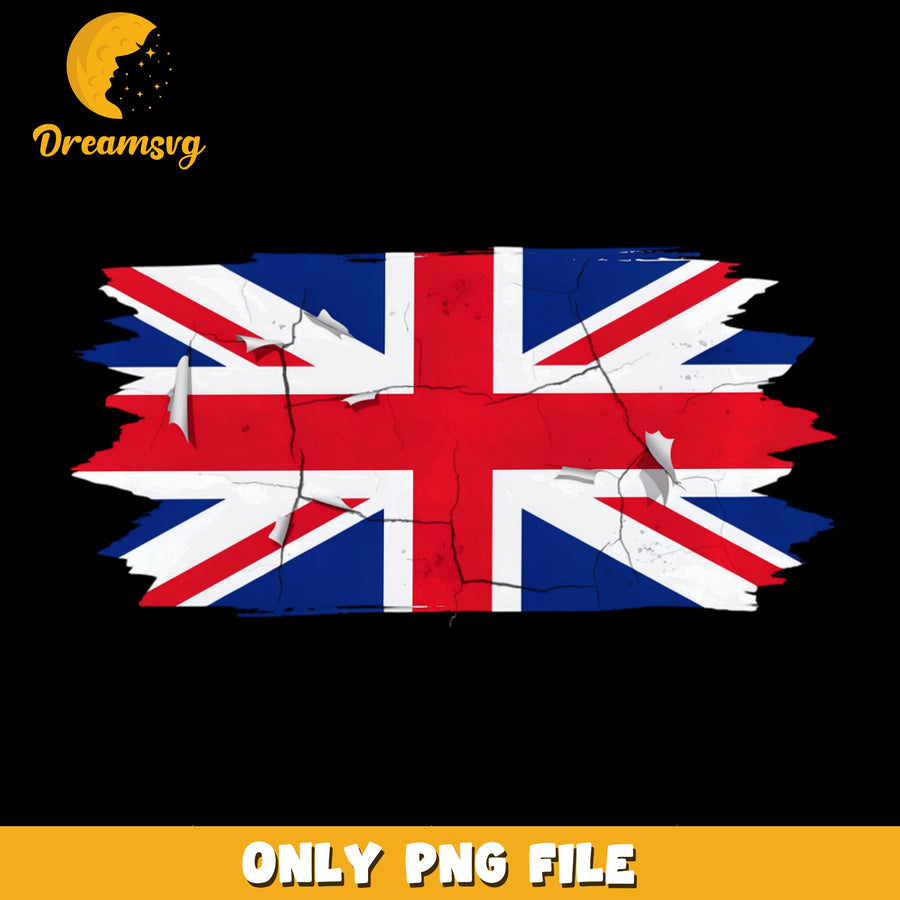 UK Flag PNG, United Kingdom Design, Vintage Style PNG