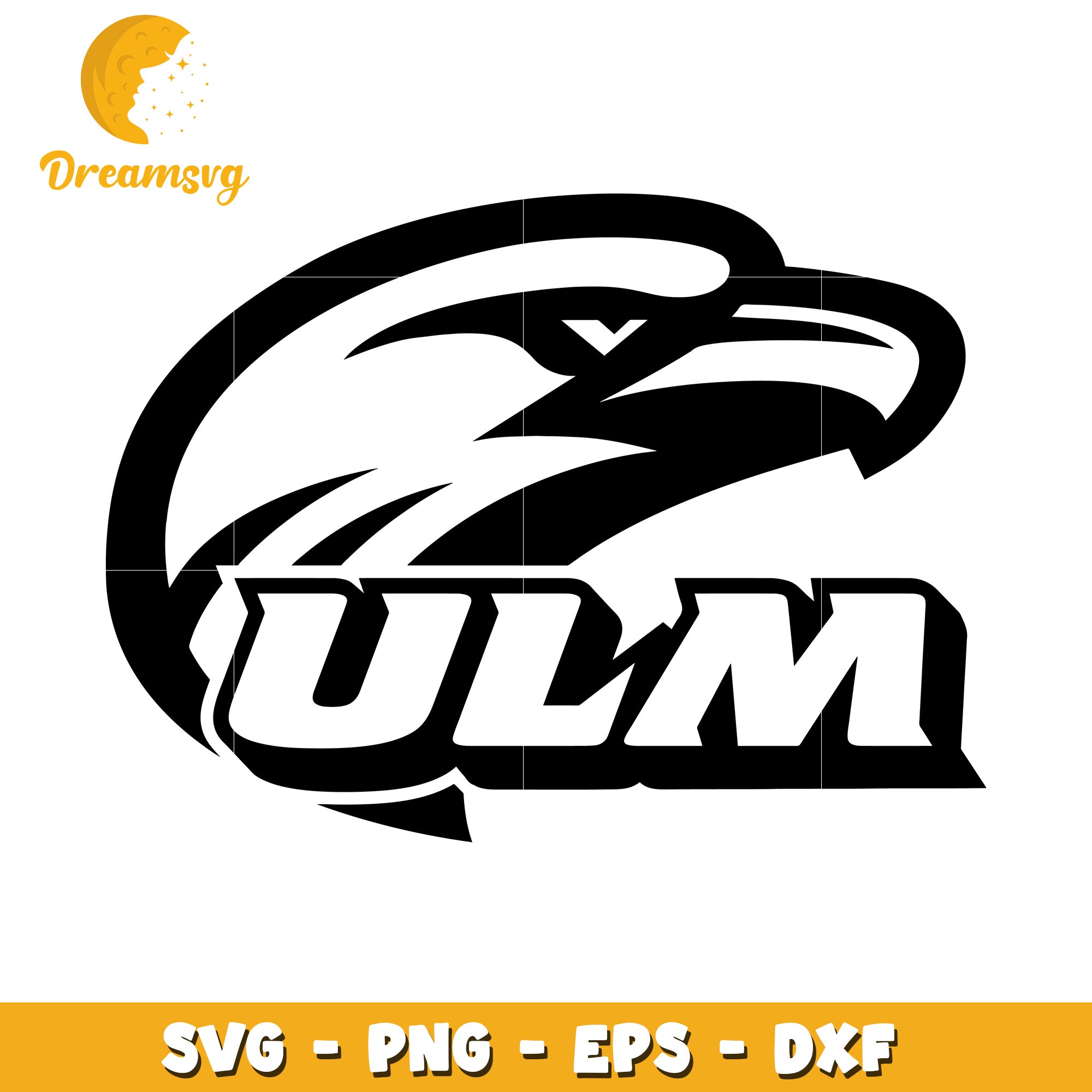 ULM Eagle SVG Cut File Design