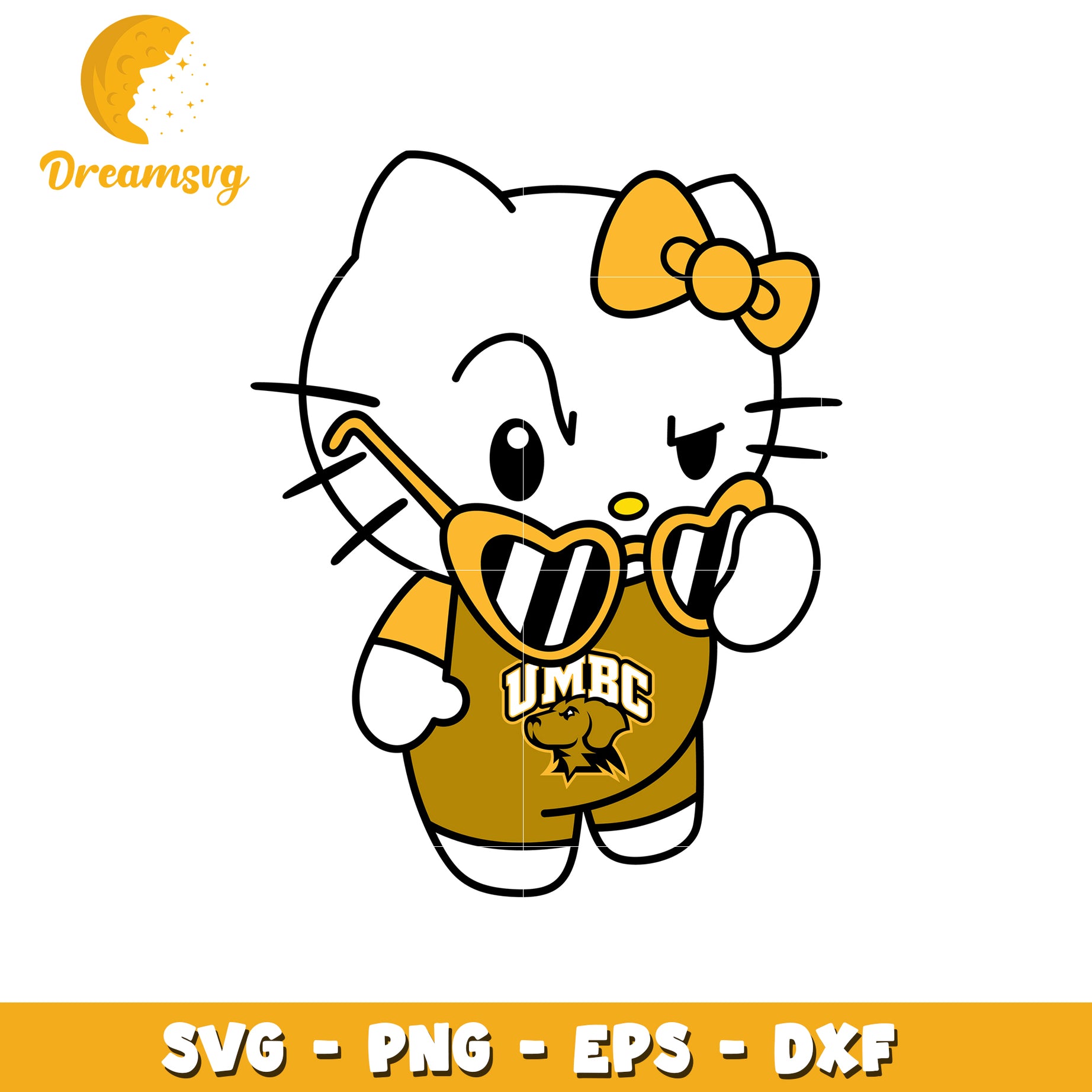 UMBC Hello Kitty SVG Design