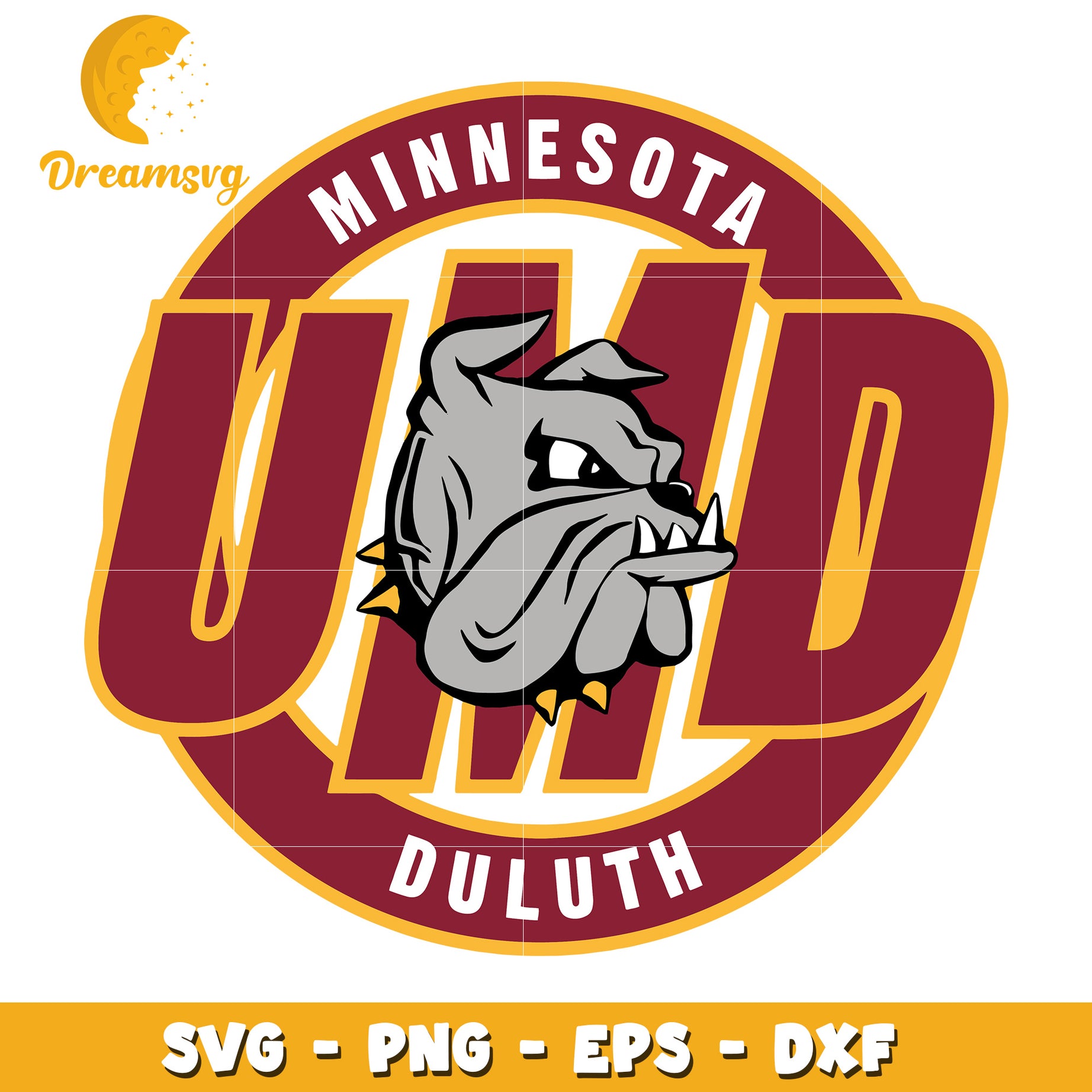 UMD Duluth Bulldog SVG PNG EPS DXF