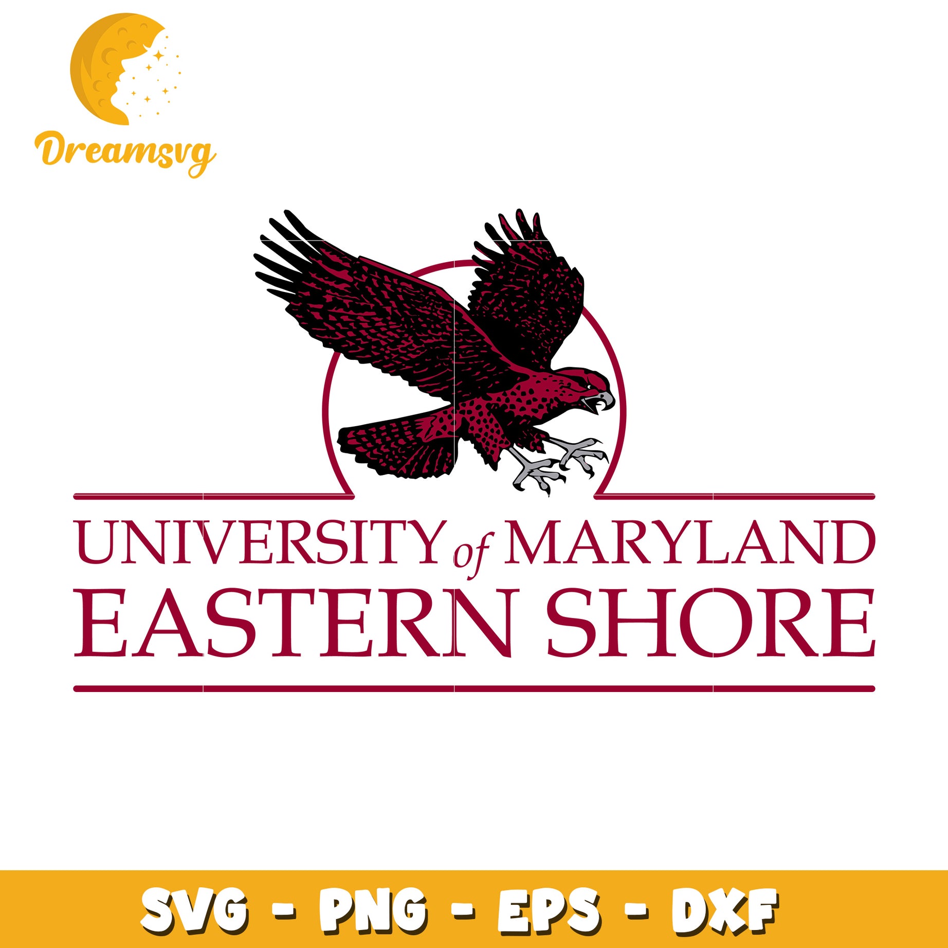 UM Eastern Shore Eagle SVG Cut File