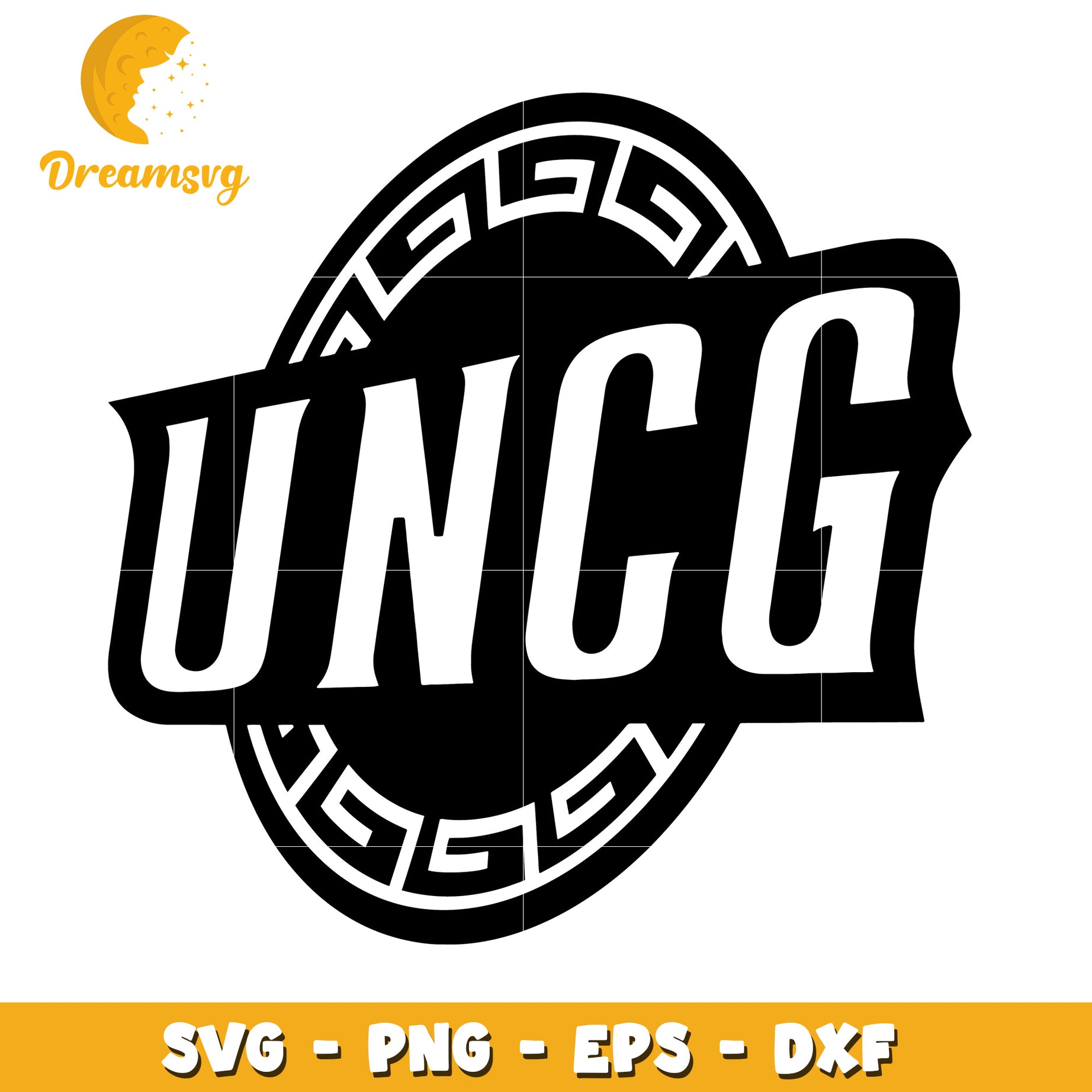 UNCG Greek Key SVG PNG EPS DXF