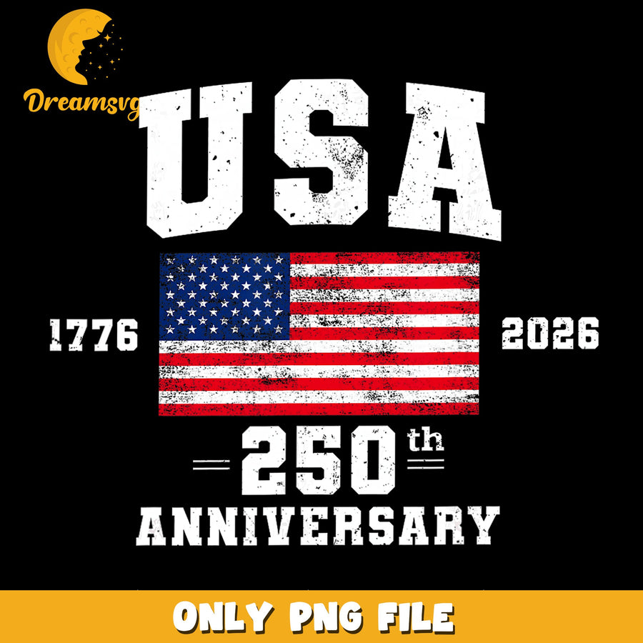 USA 250th Anniversary PNG, 1776 2026 Patriotic Flag, America PNG