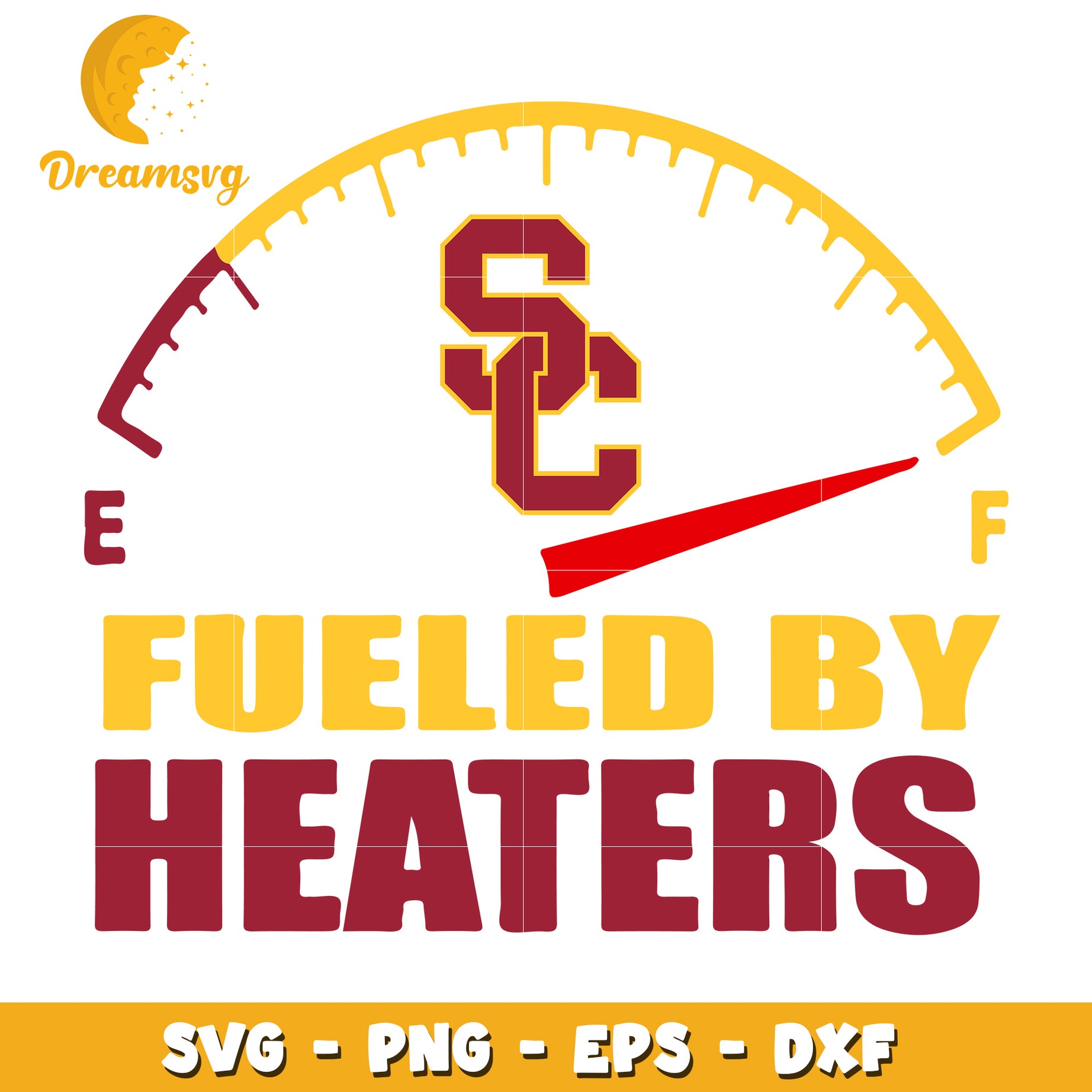 USC Fueled By Heaters SVG PNG EPS DXF