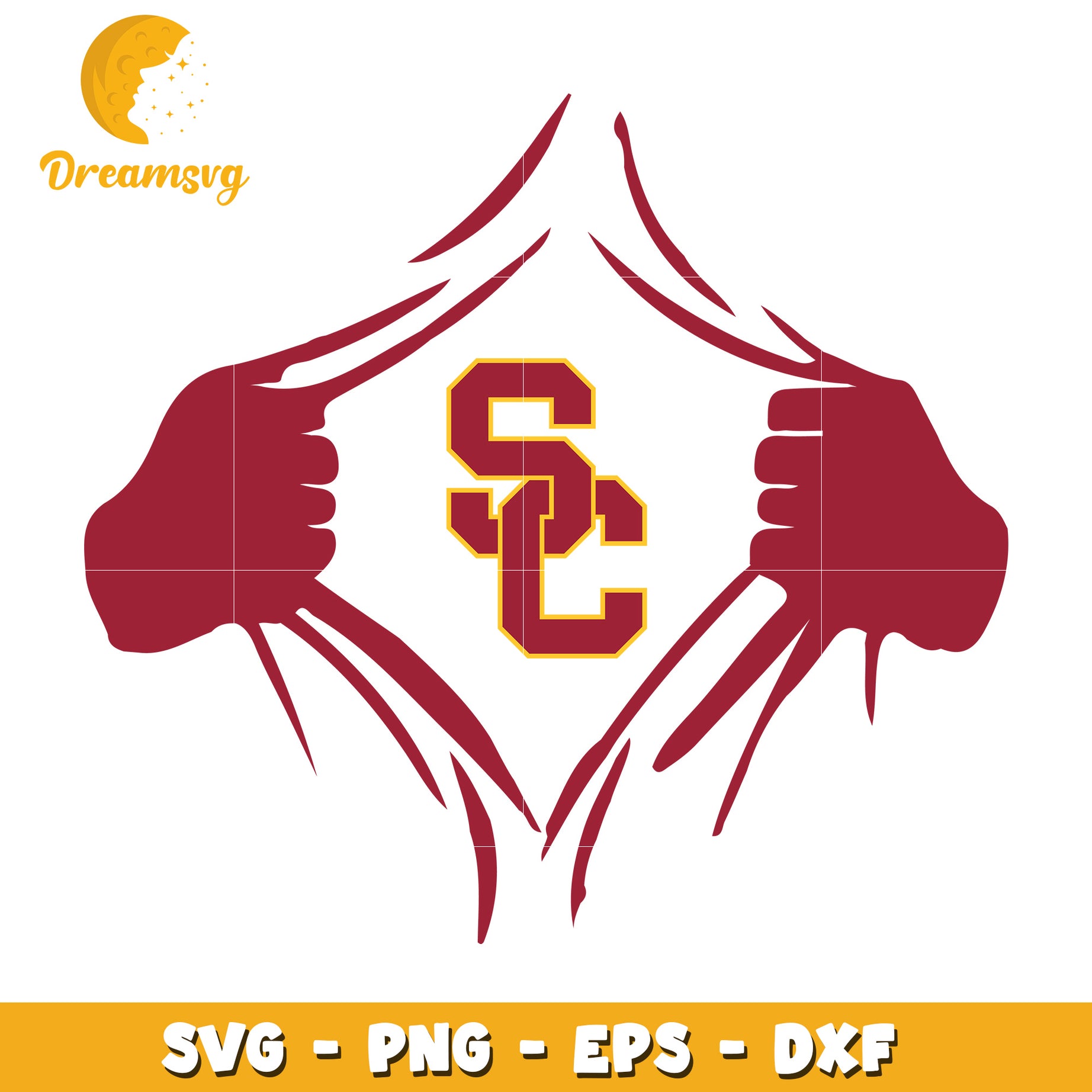 USC Ripping Shirt SVG PNG EPS DXF