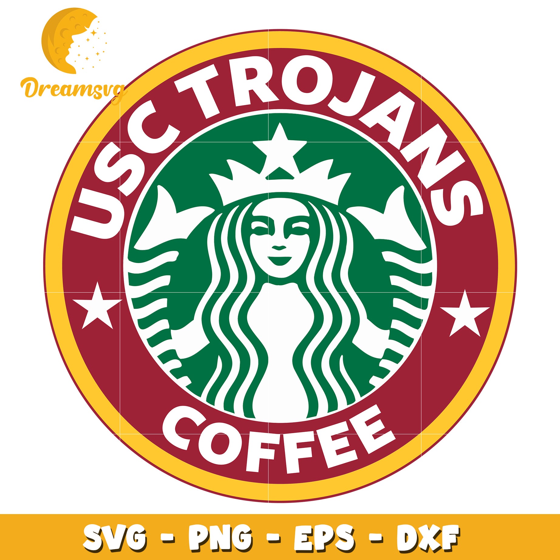 USC Trojans Coffee SVG PNG EPS DXF