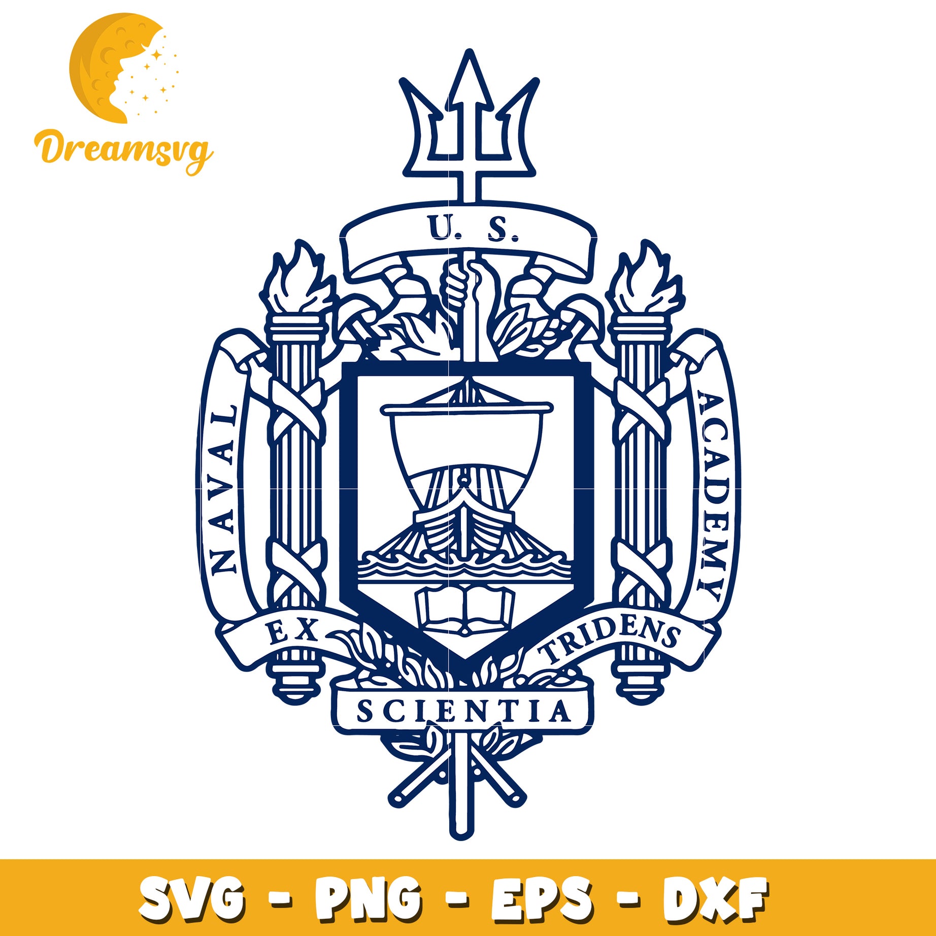 US Naval Academy Crest SVG Cut File