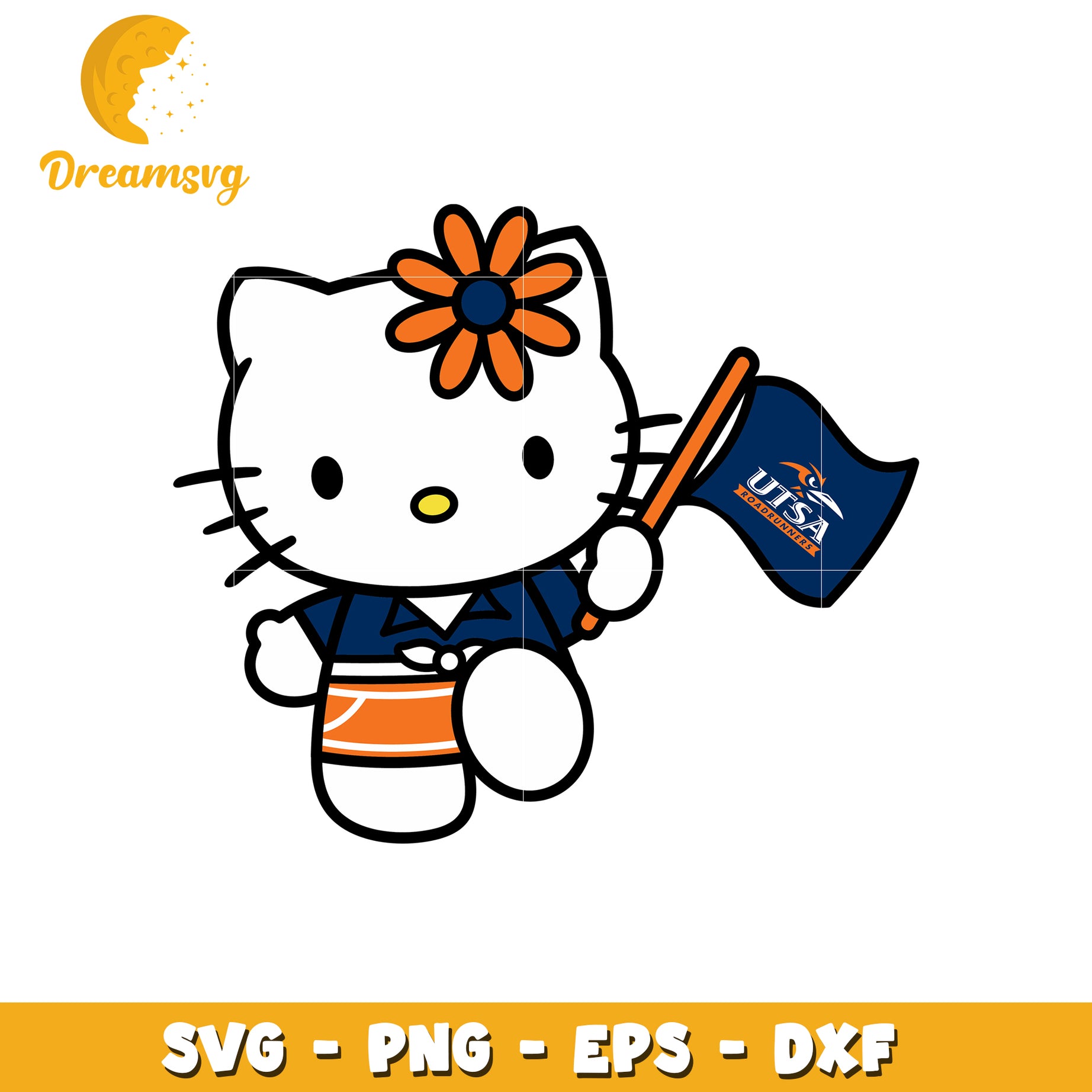 UTSA Hello Kitty SVG Design