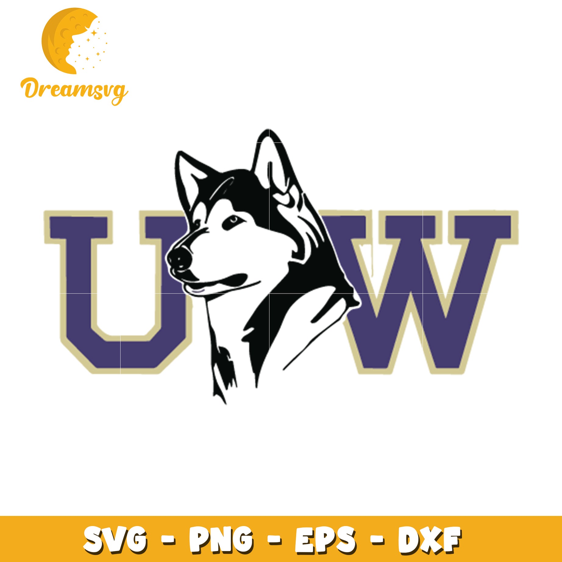 UW Husky SVG PNG EPS DXF Cut File