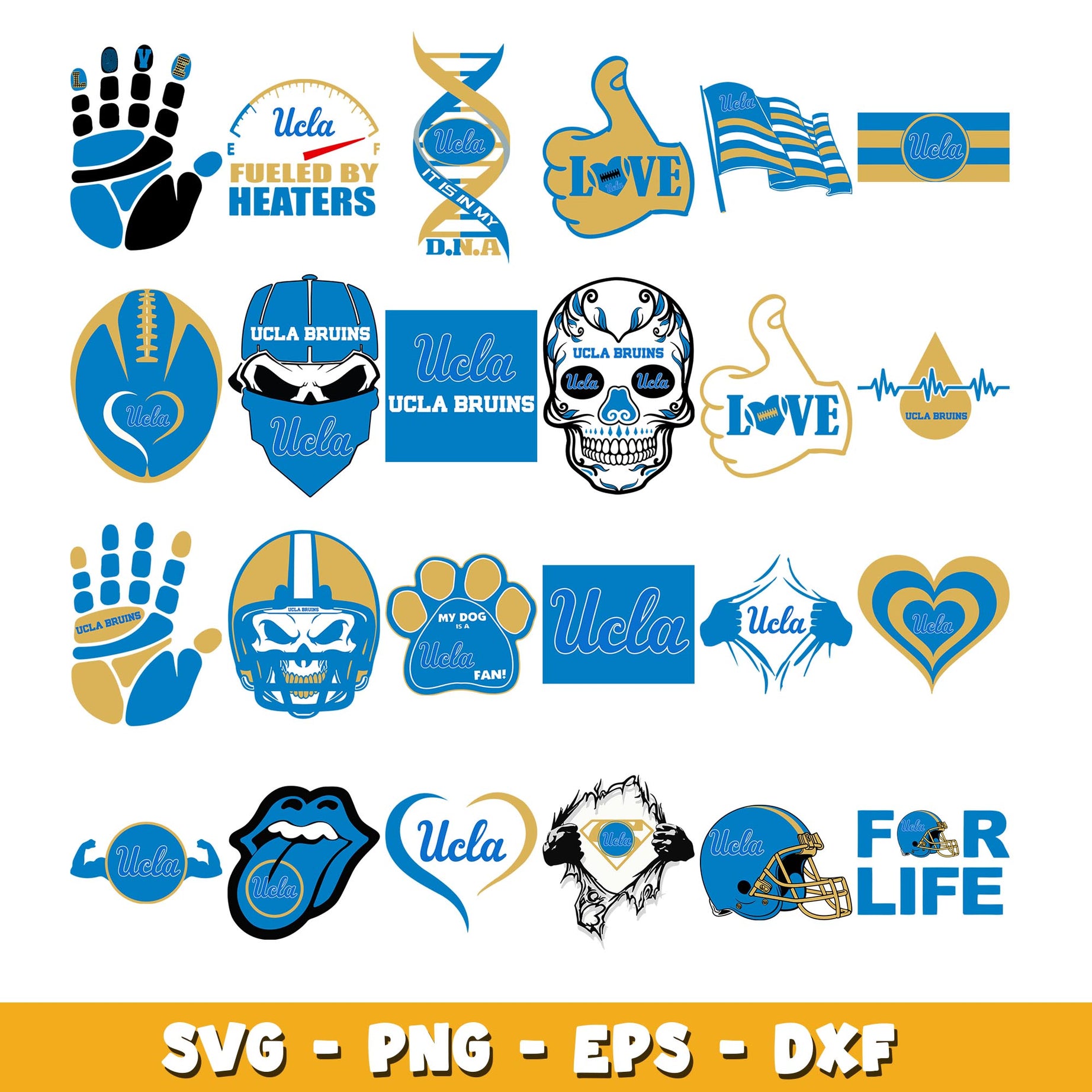 UCLA Bruins logo Bundle svg, UCLA Bruins logo svg, ncaa svg  