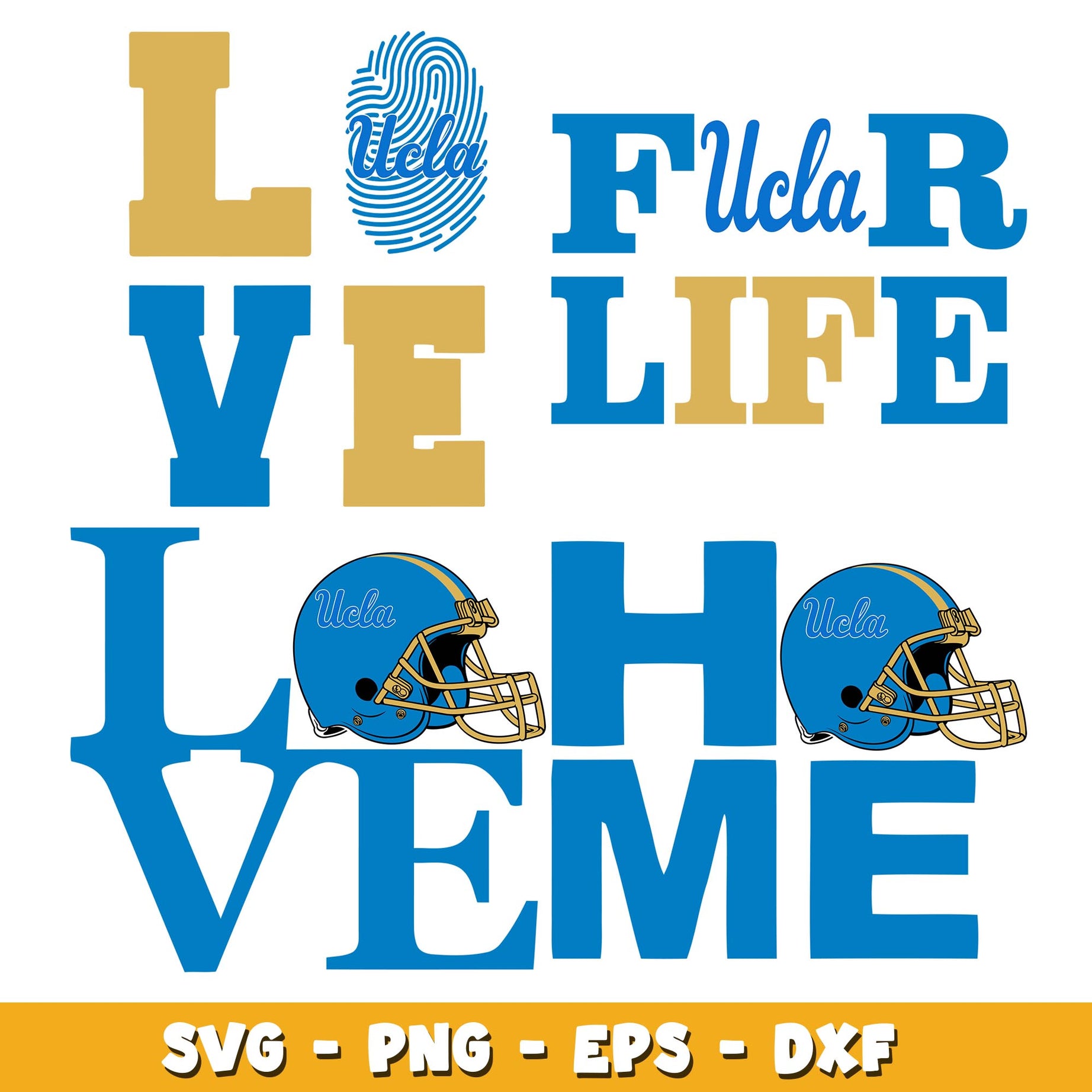 UCLA Bruins love Bundle svg, UCLA Bruins logo svg, ncaa svg  