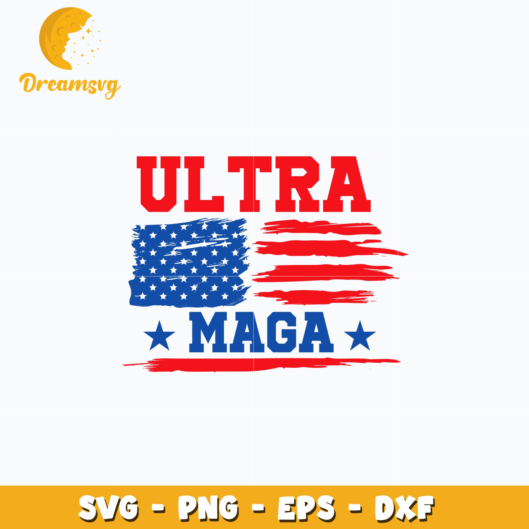 Ultra Maga flag america design svg