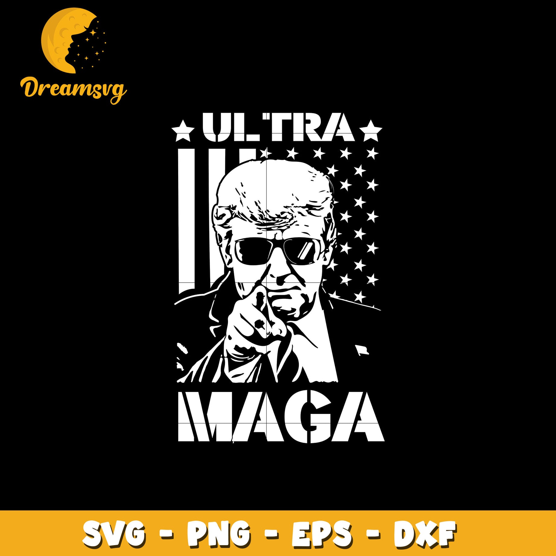 Ultra Maga Donald trump svg, Digital download