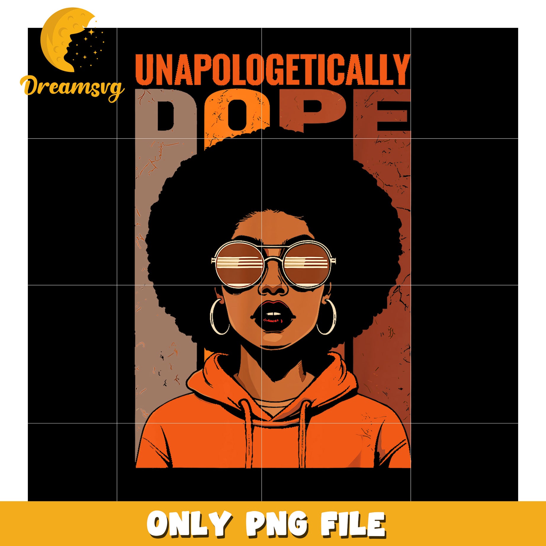 Unapologetically Dope Black Girl PNG