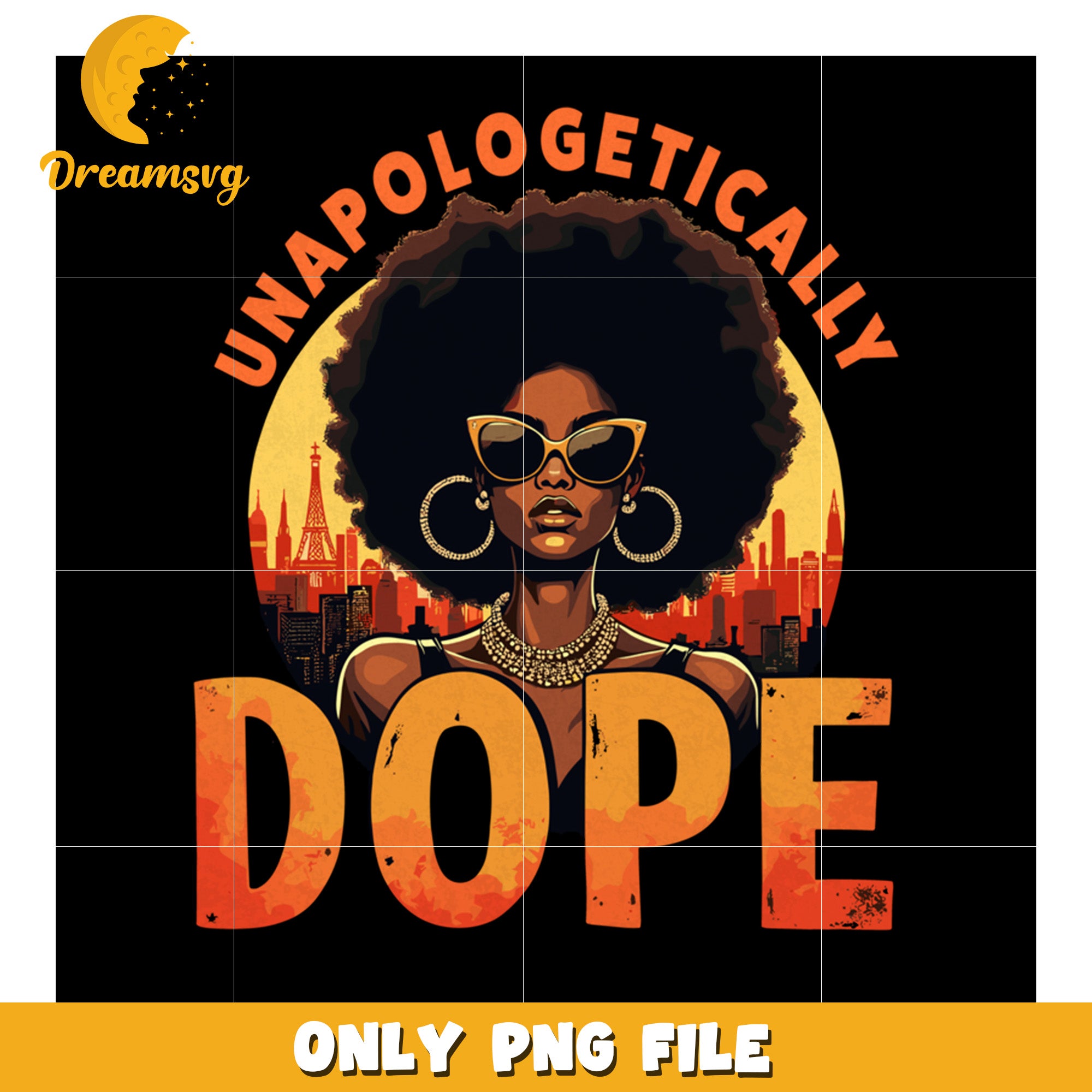 Unapologetically Dope Black Queen PNG