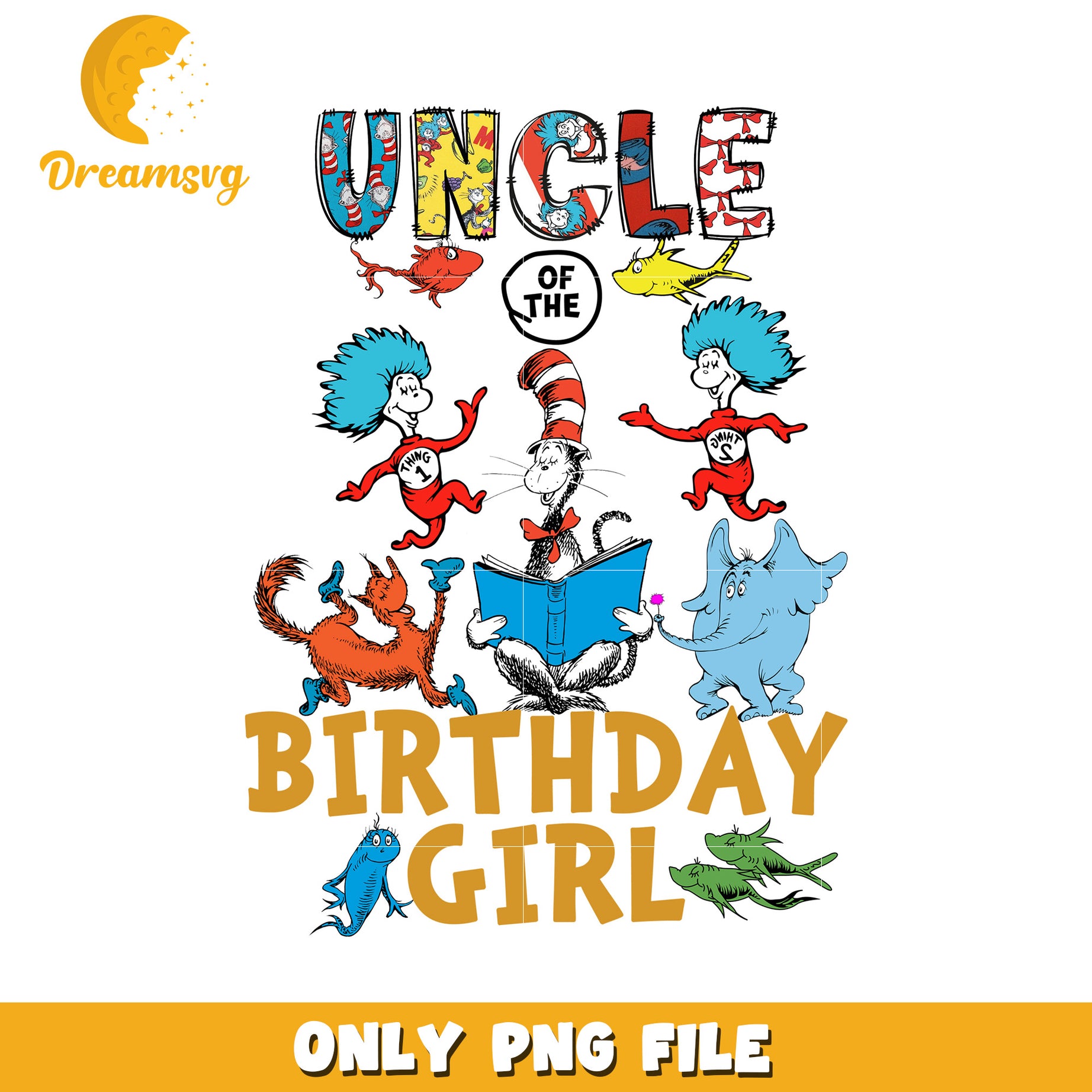 Uncle of the Birthday Girl PNG