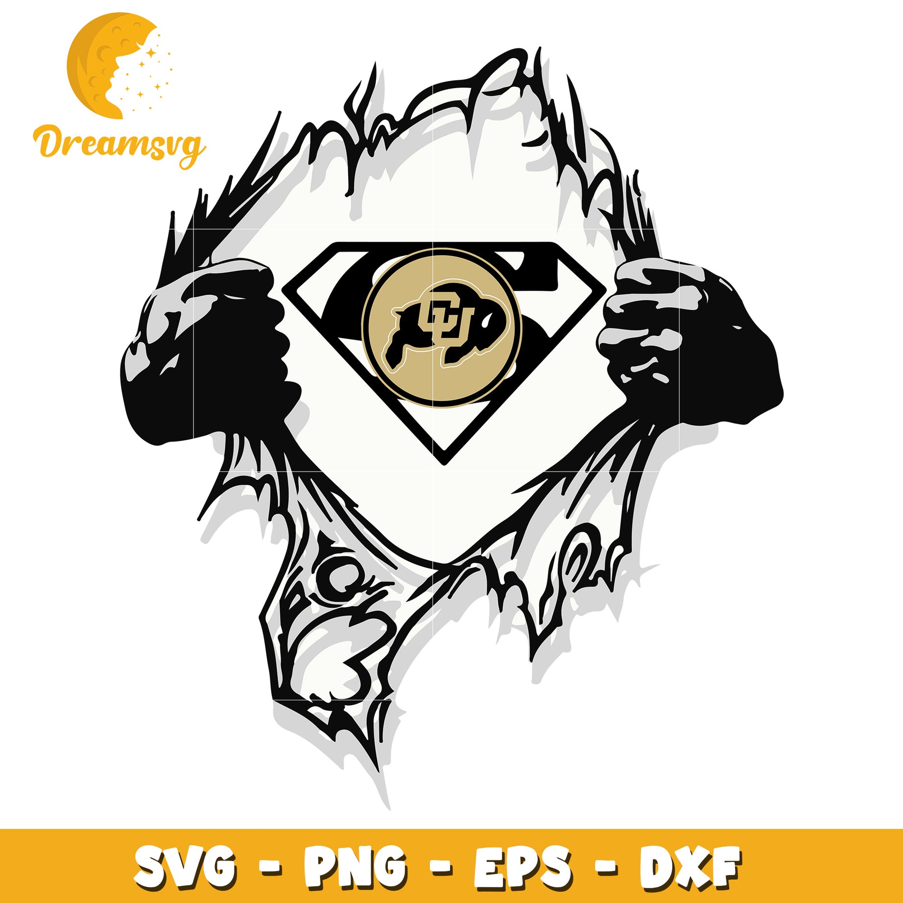 University of Denver Super Hero SVG Cut File