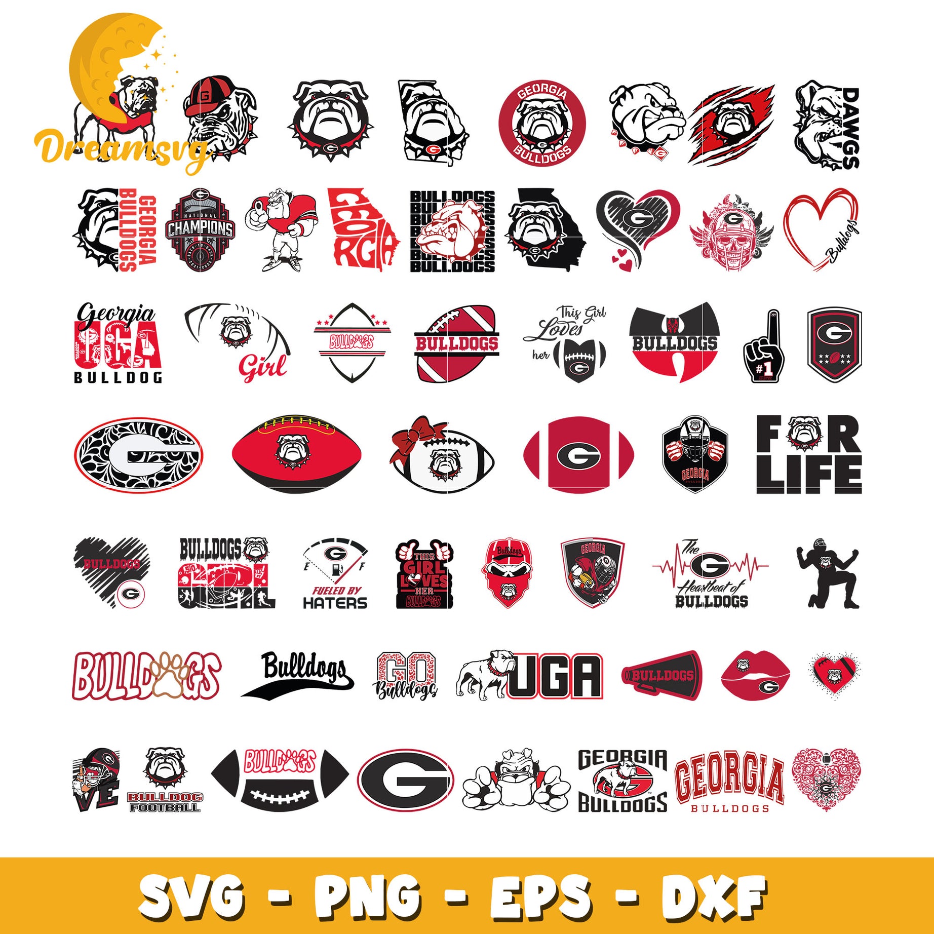 Georgia bulldogs logo bundle svg, georgia bulldogs​ svg, ncaa logo svg