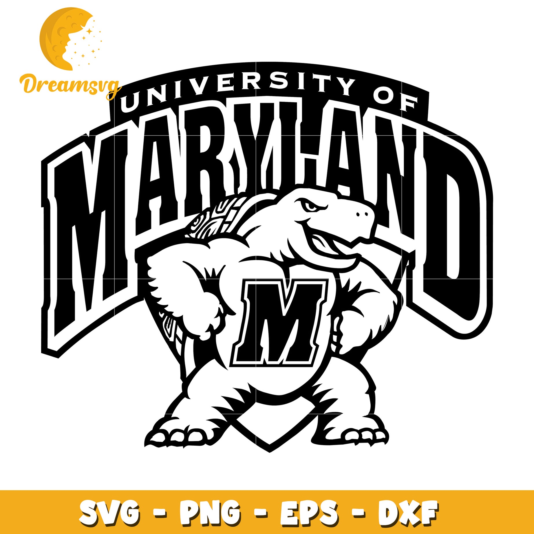 University of Maryland SVG Turtle Mascot