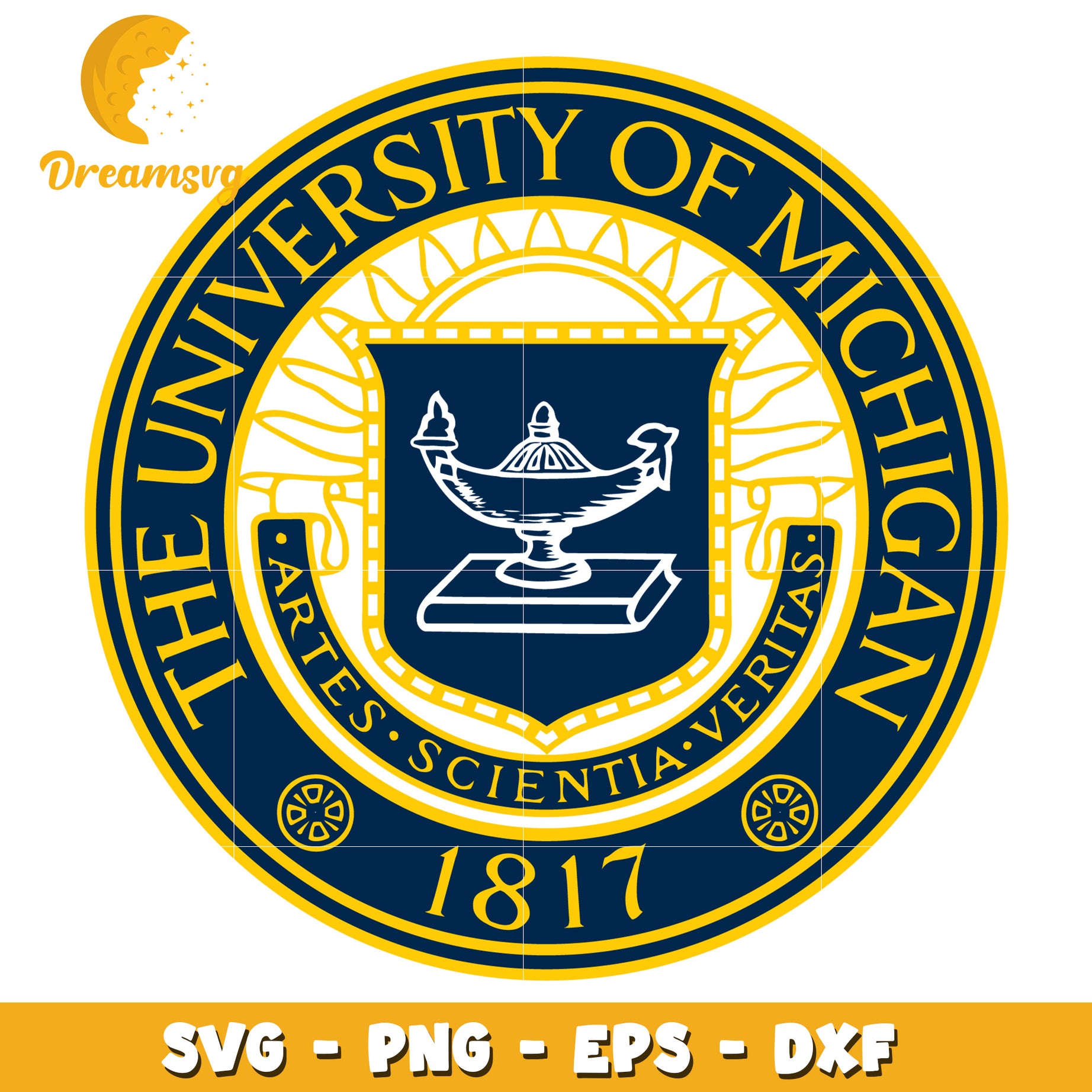 University of Michigan Seal SVG Cut File