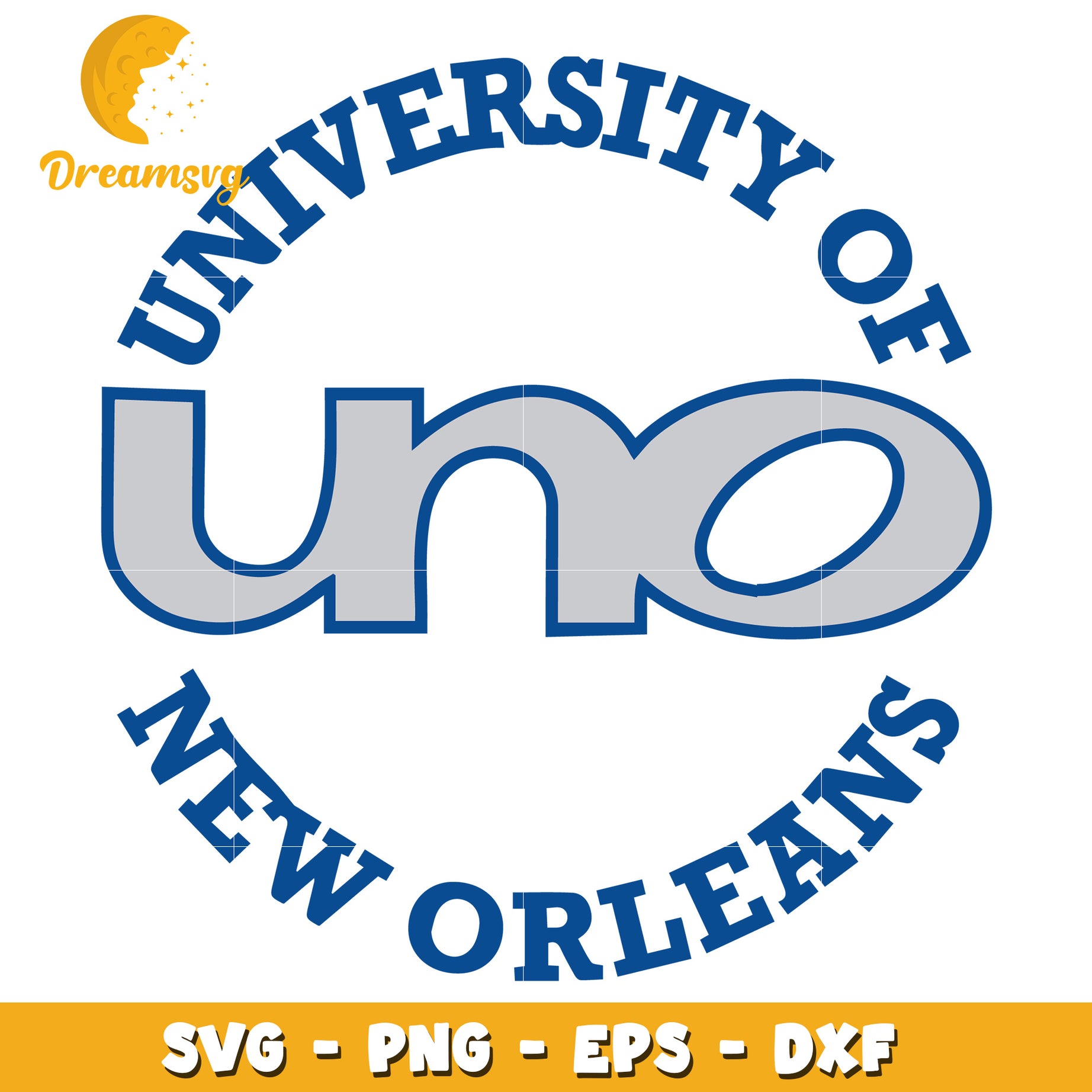 University of New Orleans UNO SVG Cut File