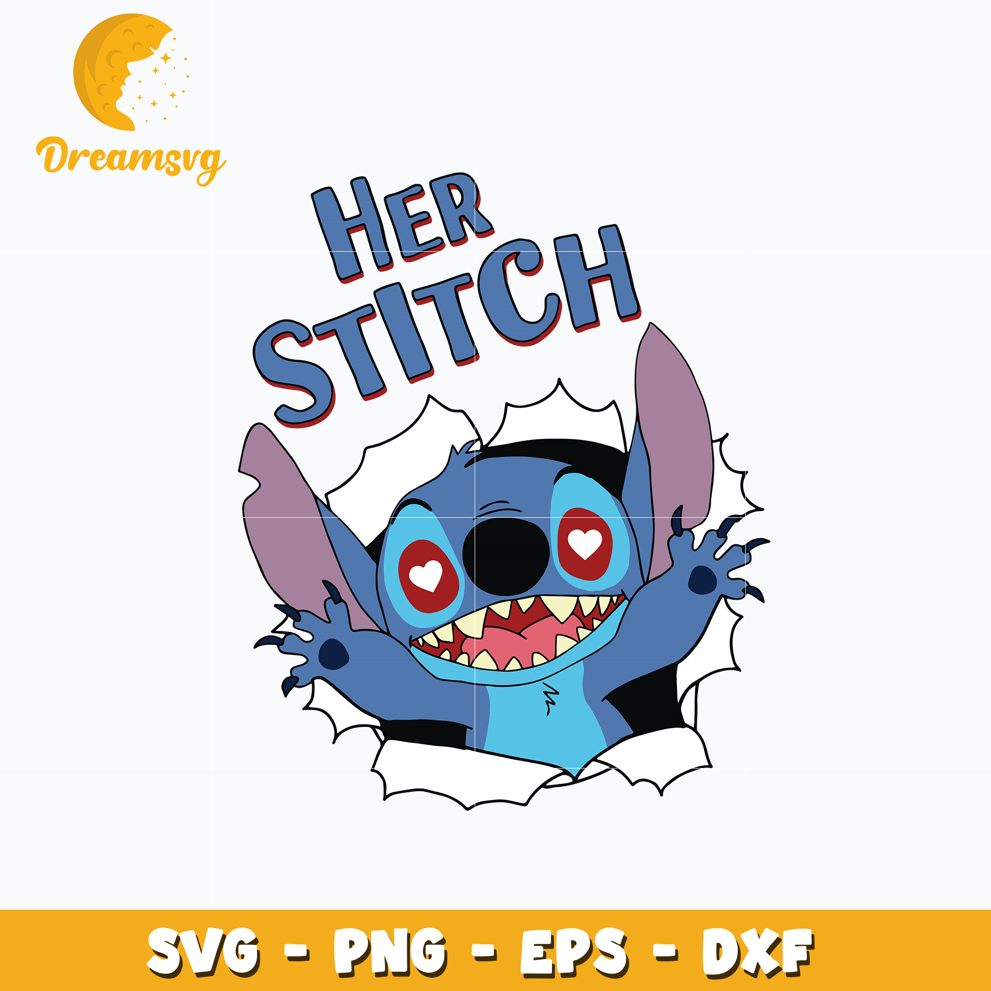 Her Stitch love valentine svg – DreamSVG Store