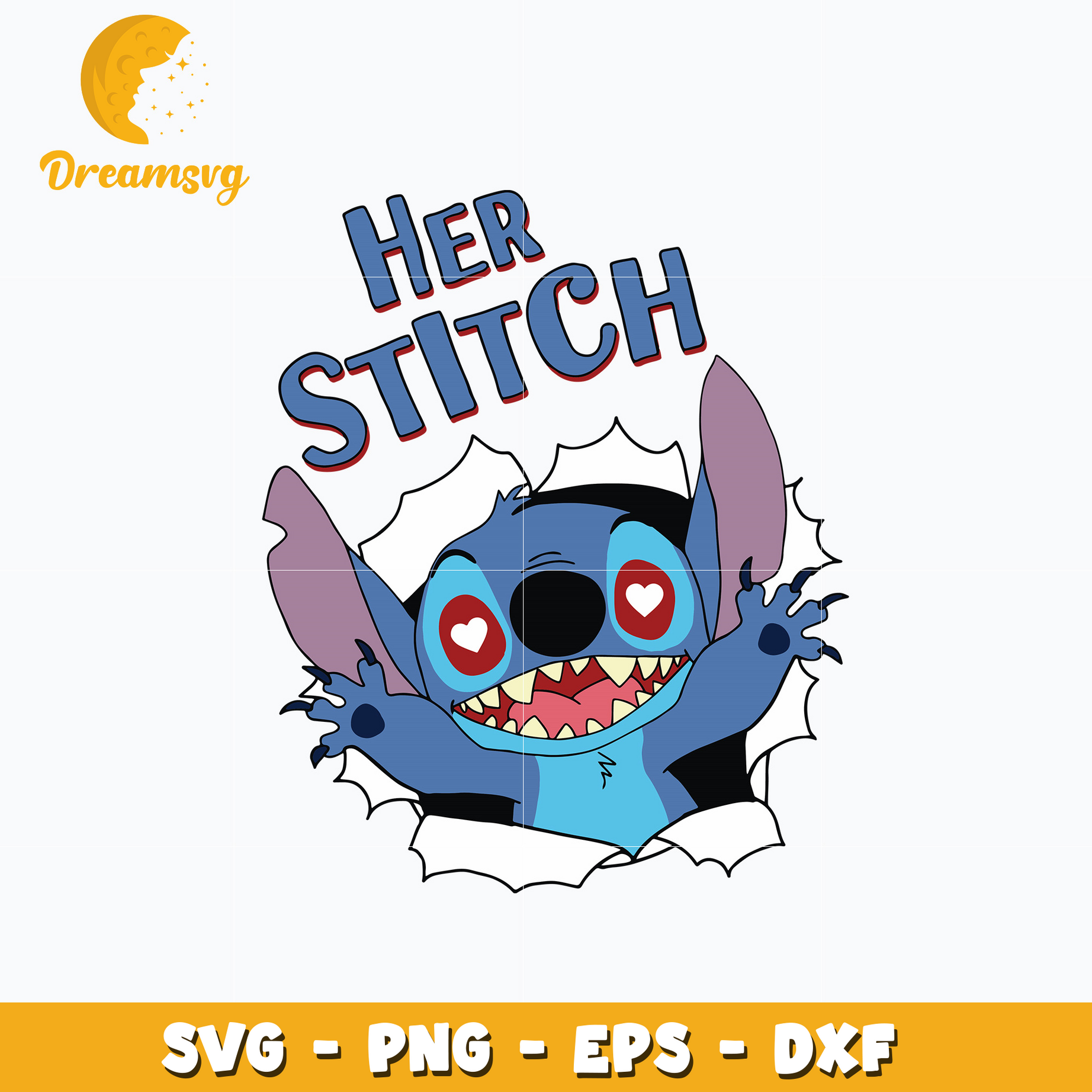 Her Stitch love valentine svg