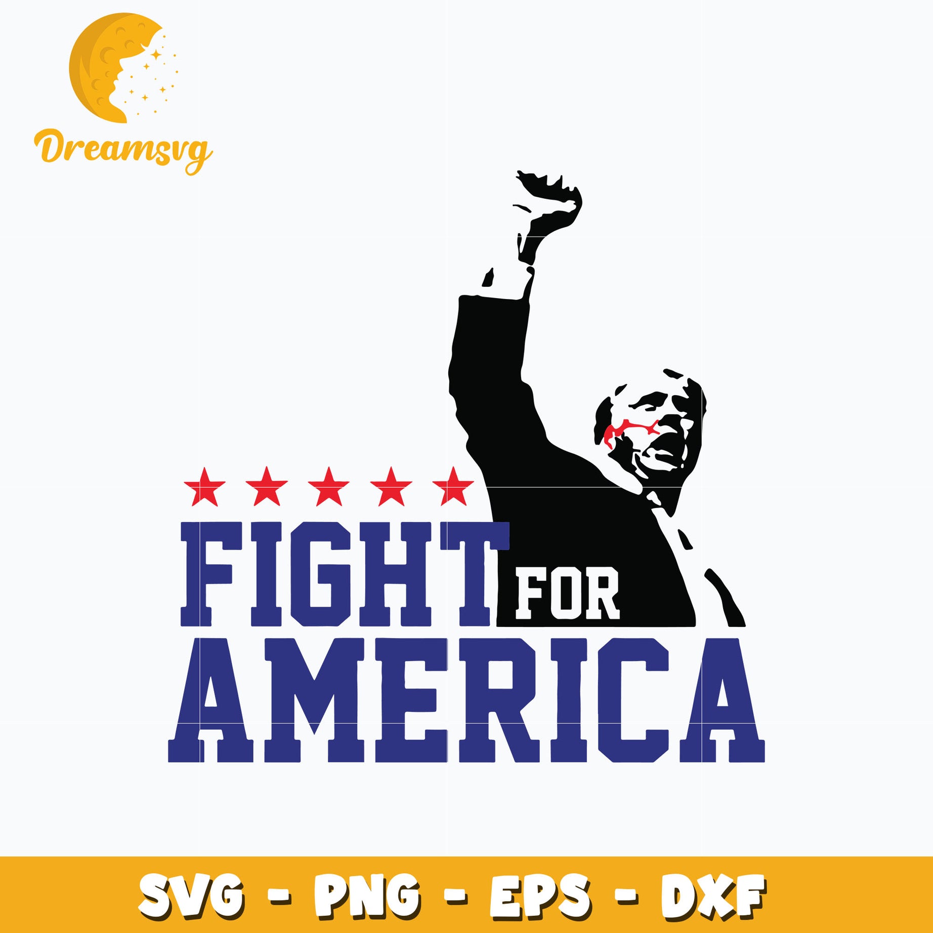 Trump Fight For America Svg, digital download