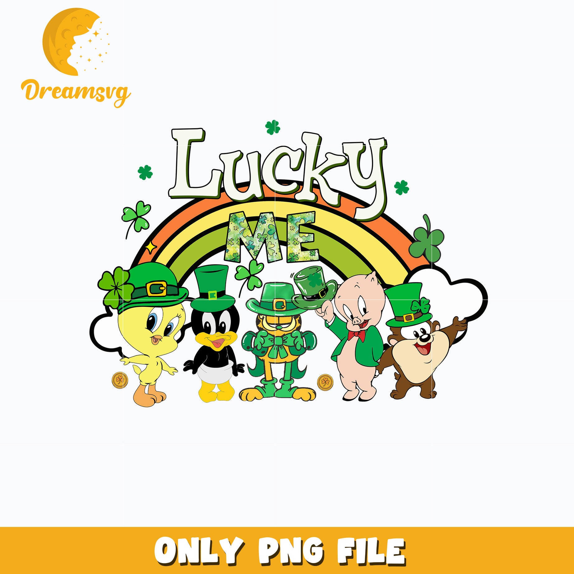 Looney Tunes lucky me patrick's day Png