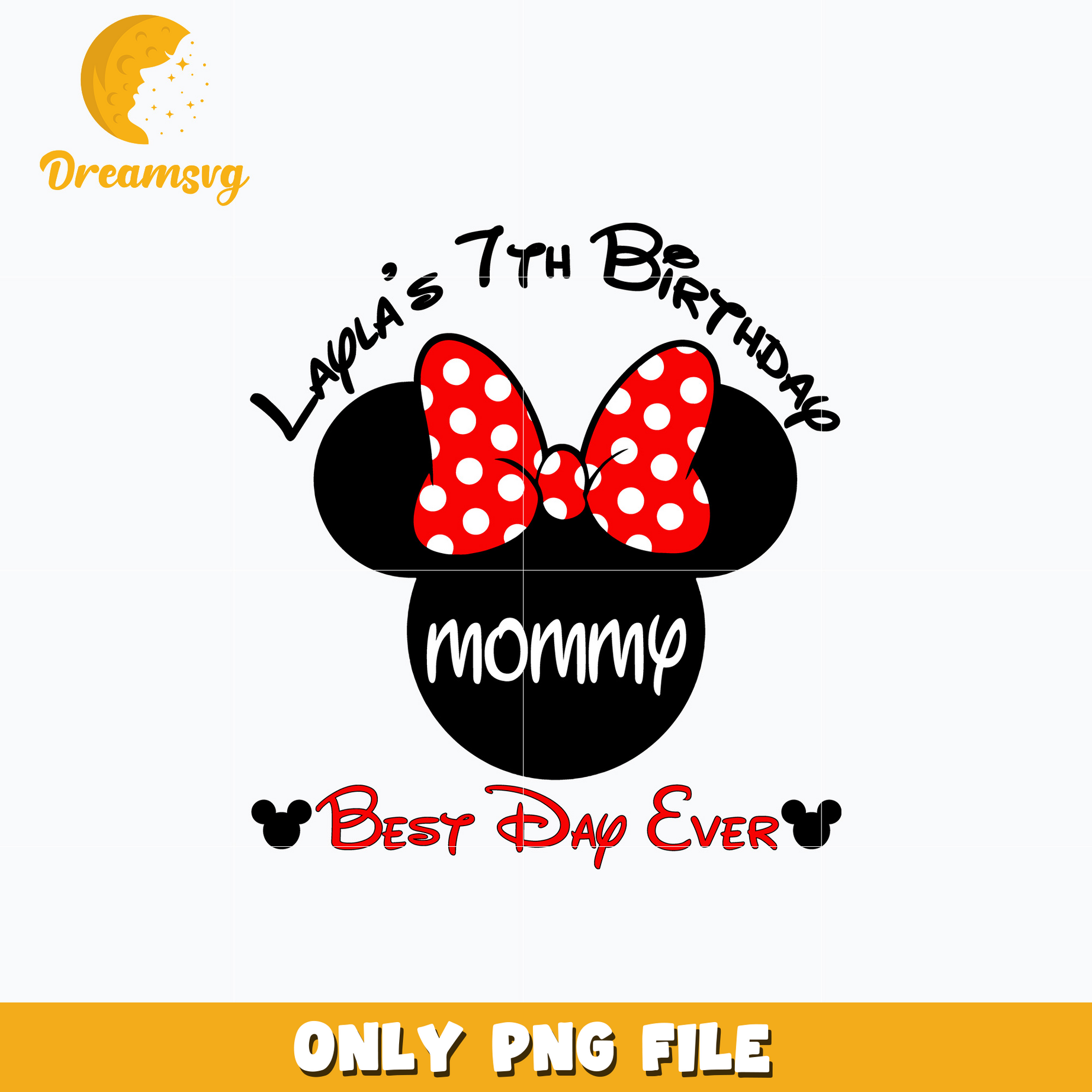 Minnie mommy birthday best day ever png