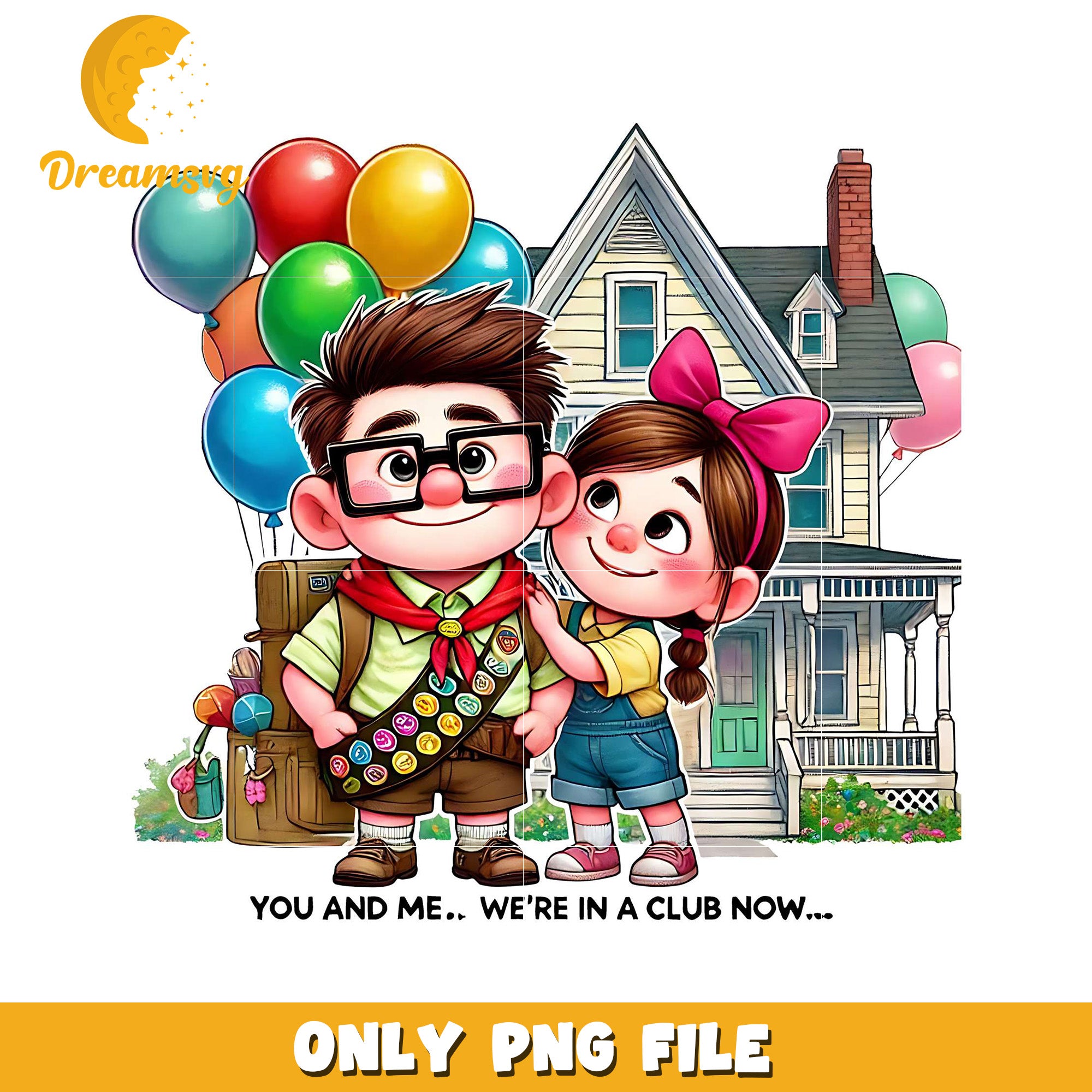 Up PNG Russell and Lily Clipart