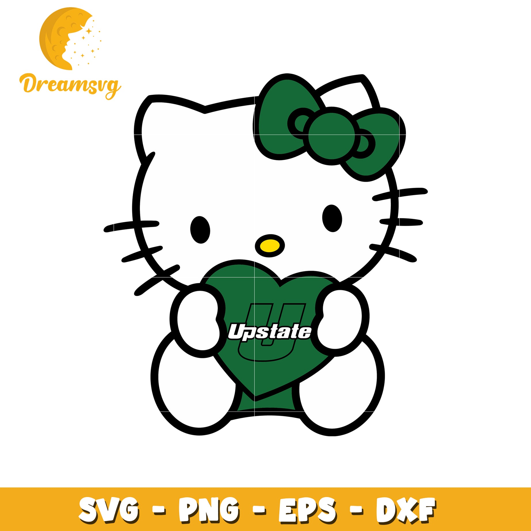 Upstate SVG Design Hello Kitty Heart