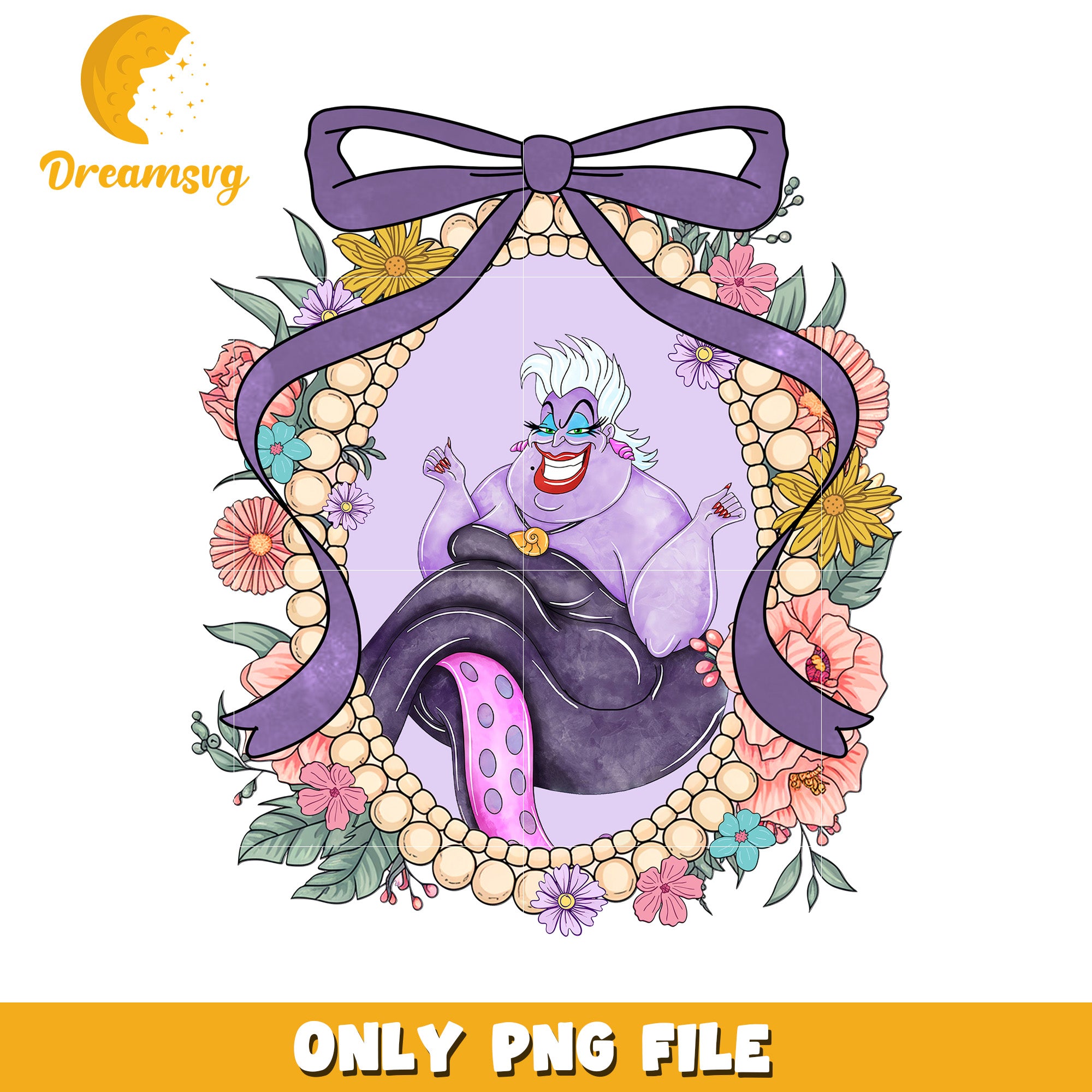 Ursula design png, disney cartoon png, disney cartoon toys png