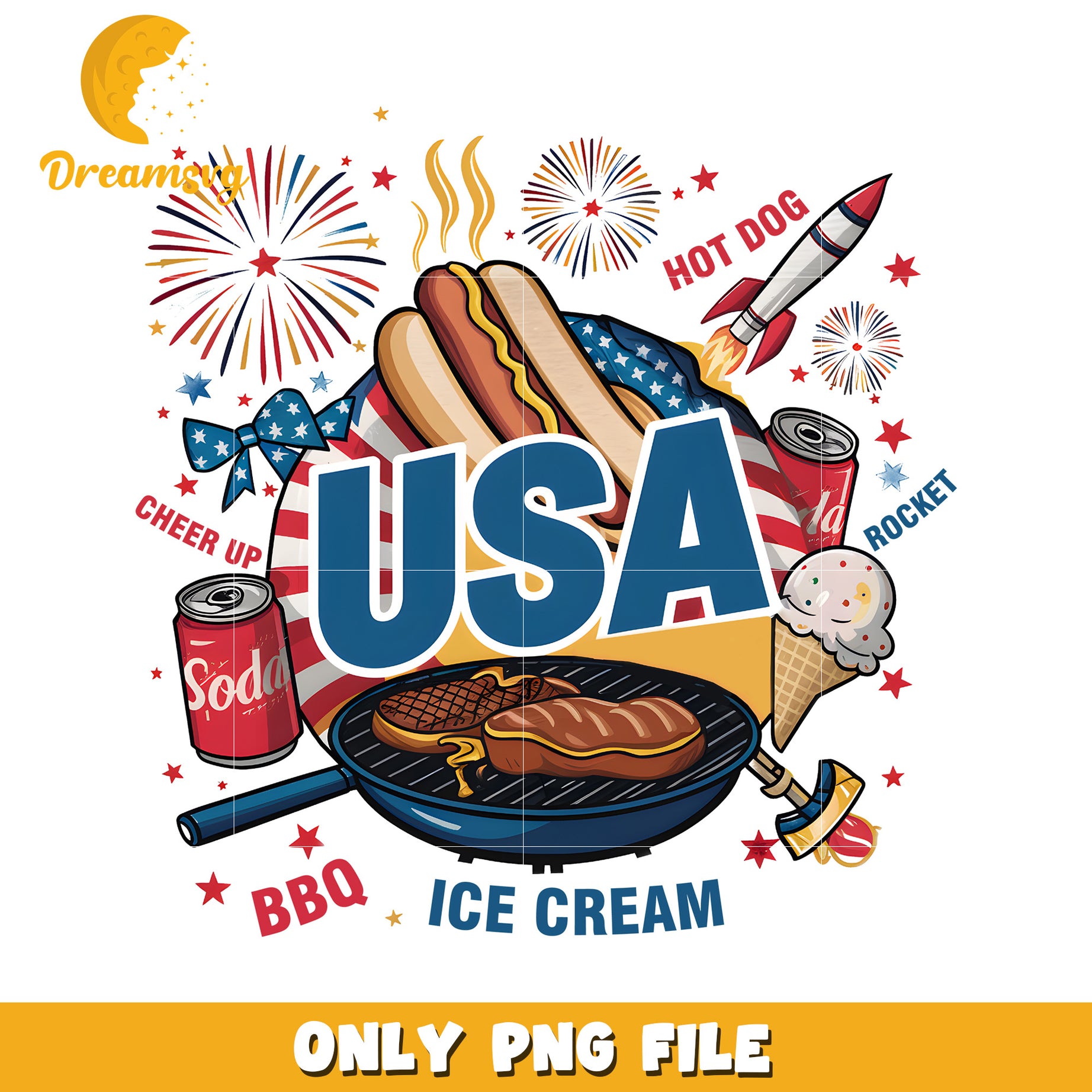 Usa bbq party png, 4th of july bbq png, american summer party png