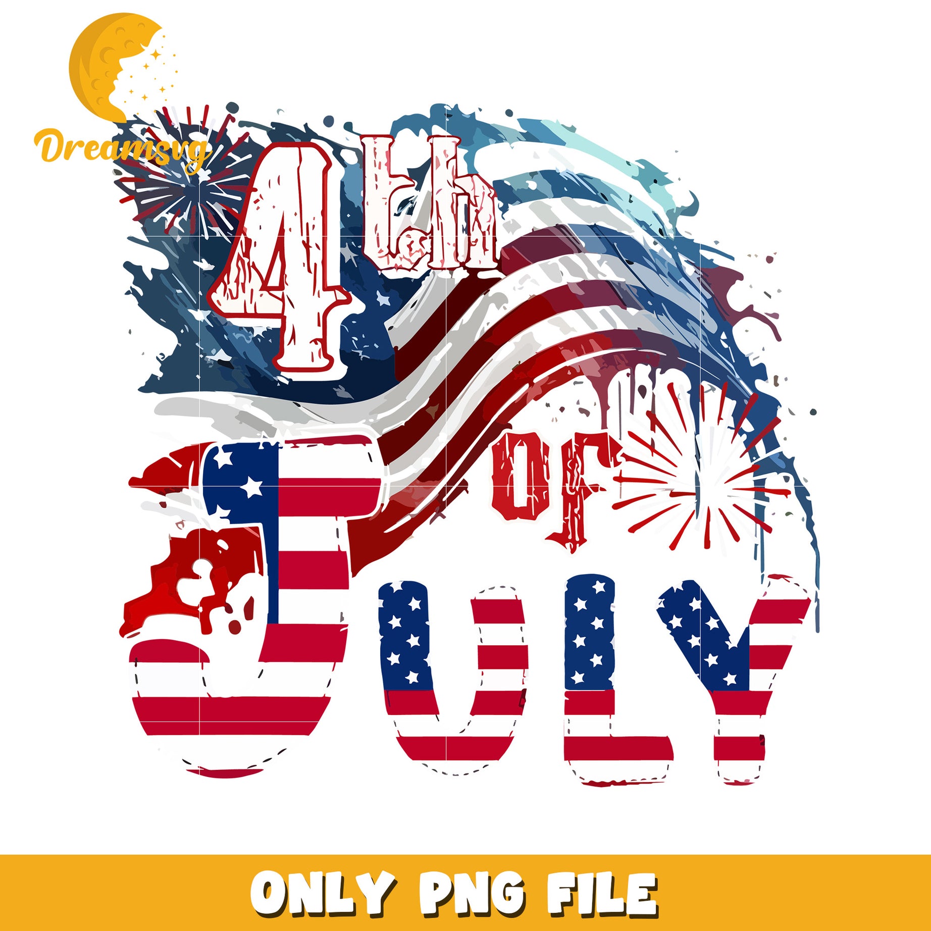Usa happy 4th of july design png, patriotic celebration png, independence day png