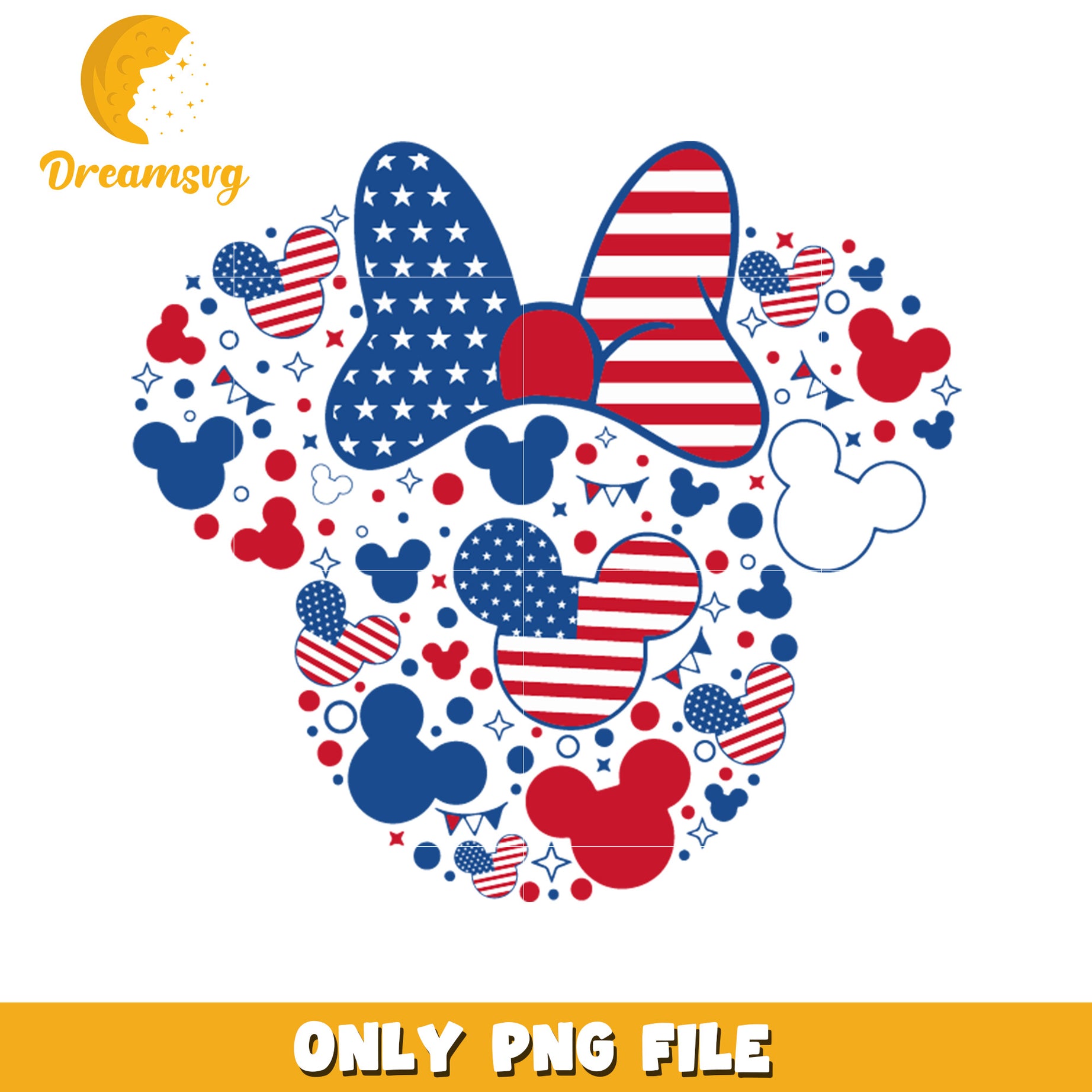 Usa minnie mouse png, disney usa png, american flag minnie png