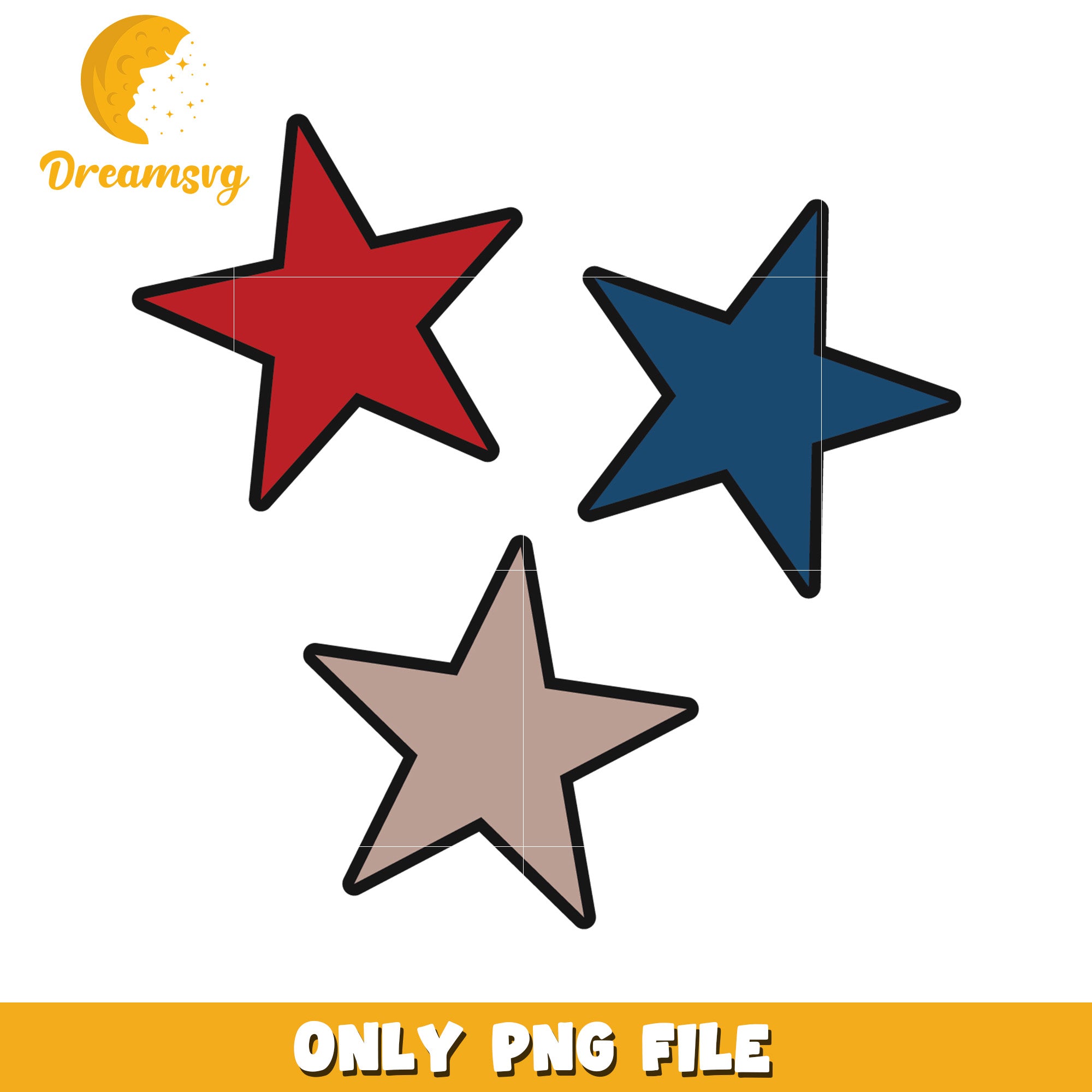Usa red white and blue star png, american flag colors png, 4th of july design png