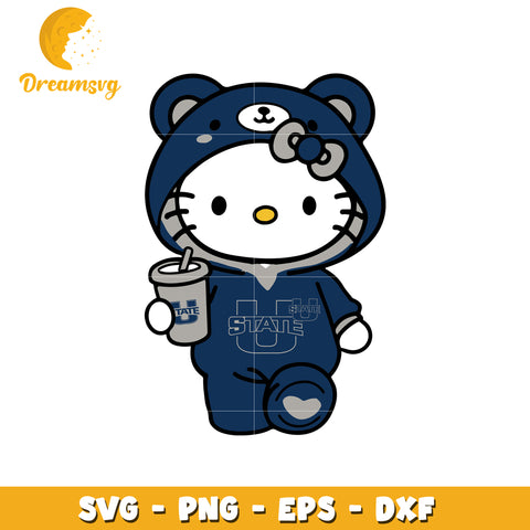 Utah State Hello Kitty SVG